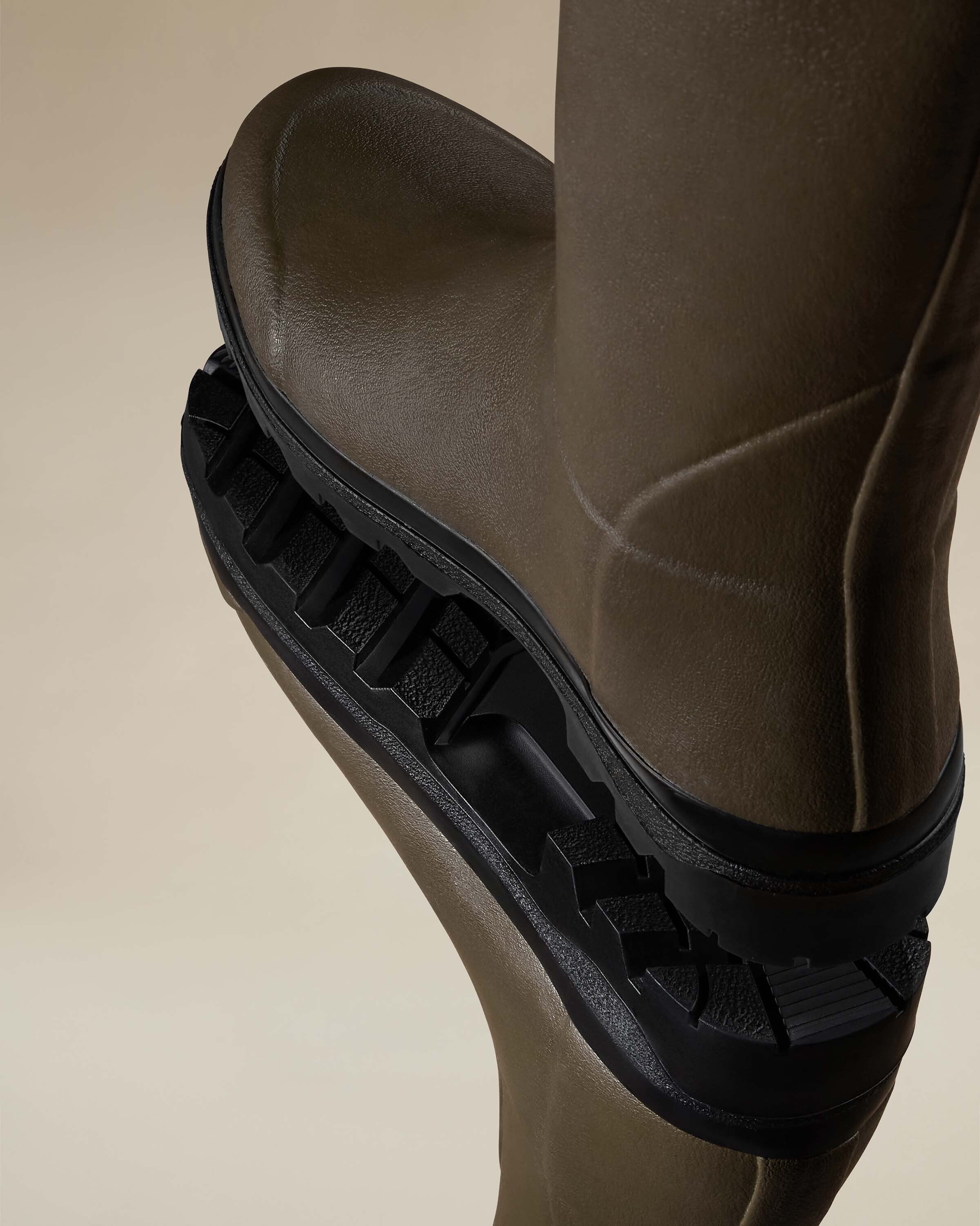 Women's Vierzon Jersey Lined Wellington Boot - Chameau Green