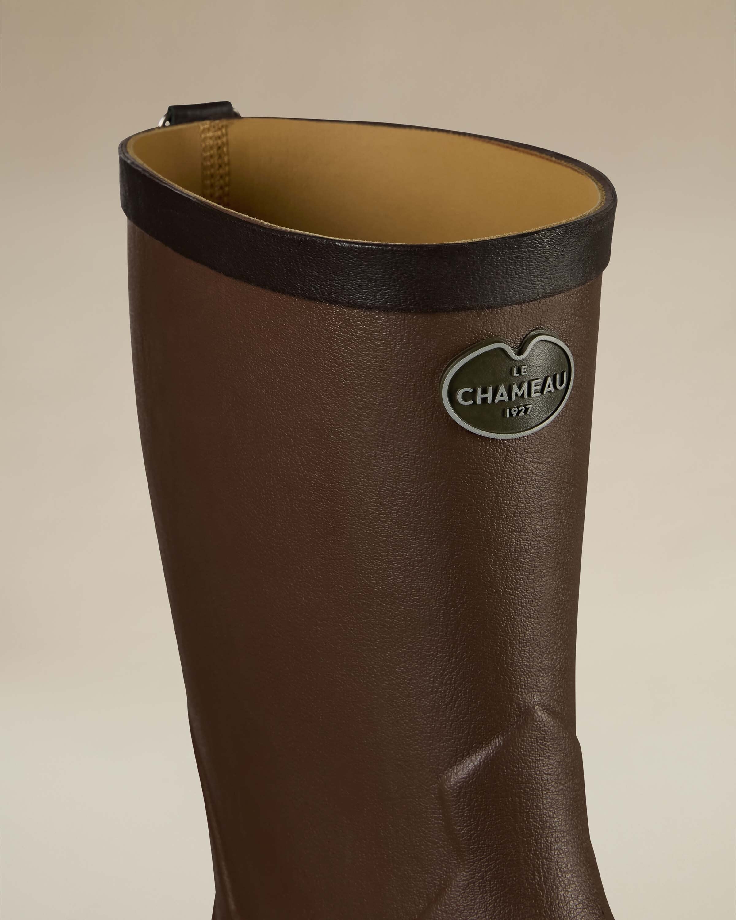 Men's Zermatt Leather Lined Short Wellington Boot - Brown