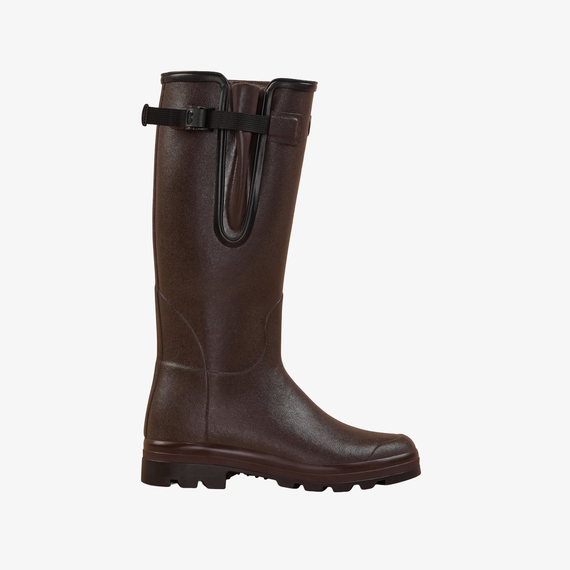 Vierzonord Herren-Gummistiefel mit Neoprenfutter - Marron Foncé
