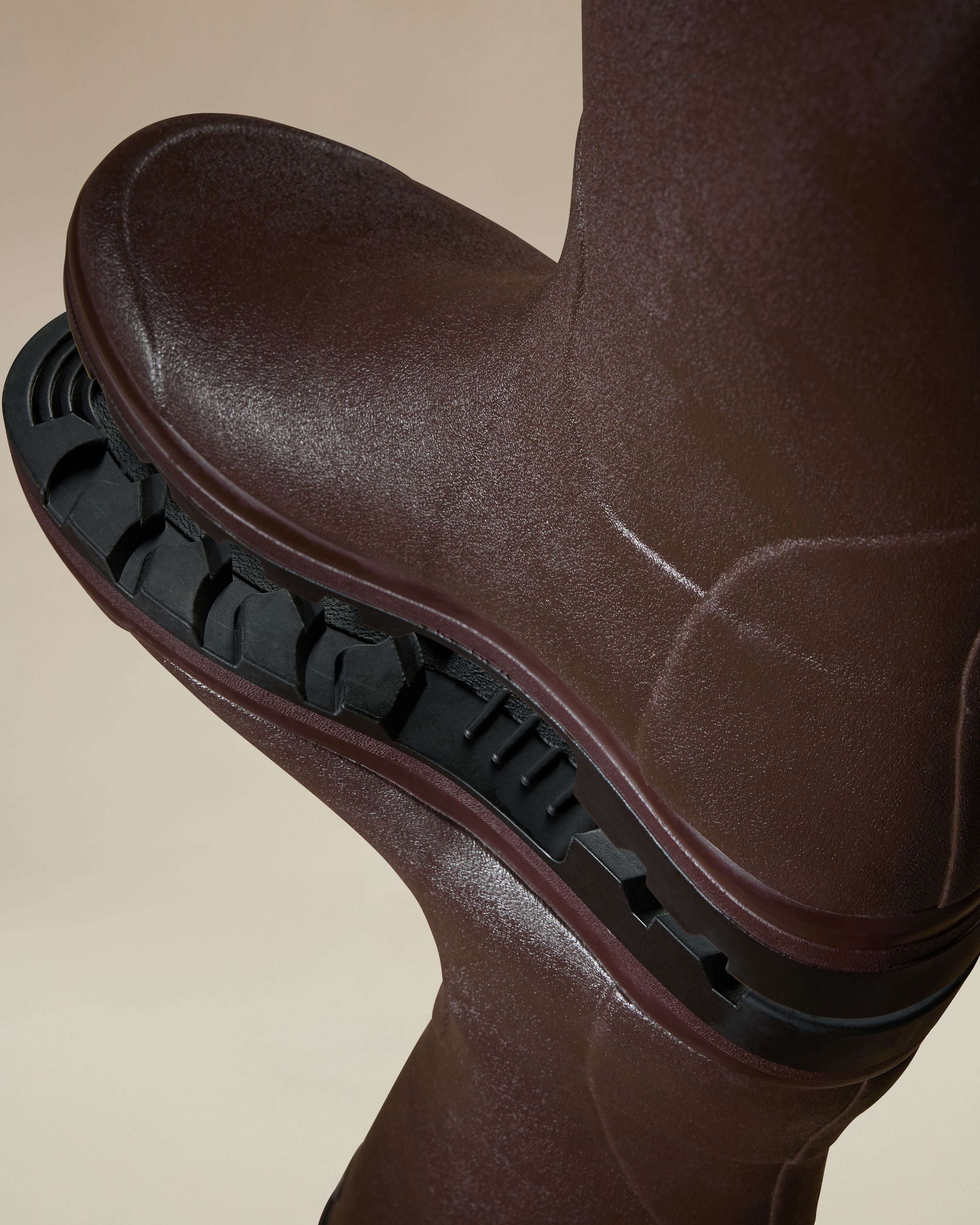 Men's Vierzon Héritage Jersey Lined Wellington Boot - Dark Brown