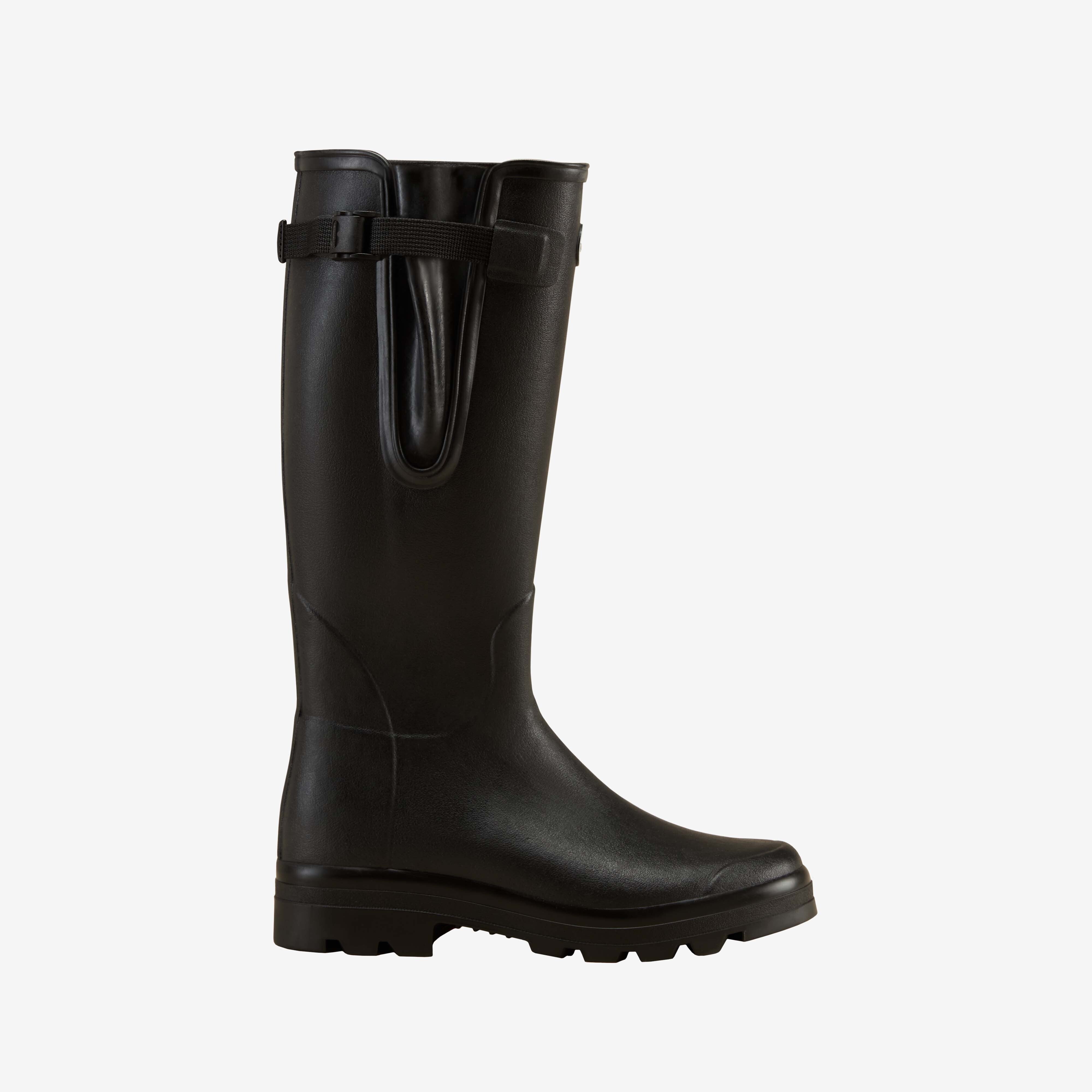 Men's Vierzon Jersey Lined Wellington Boot - Black