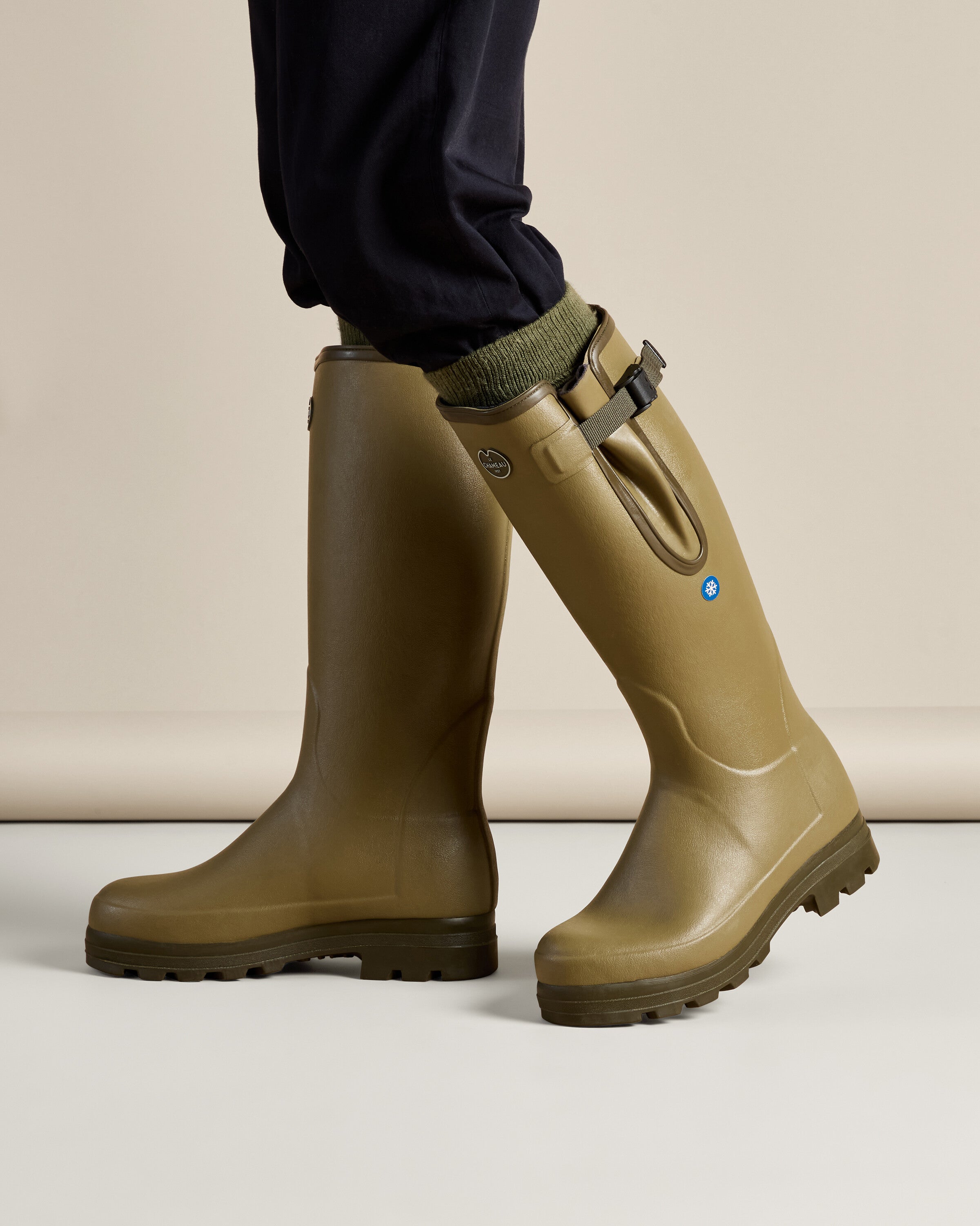 Men's Vierzonord Plus Neoprene Wellington Boot Green | Le Chameau