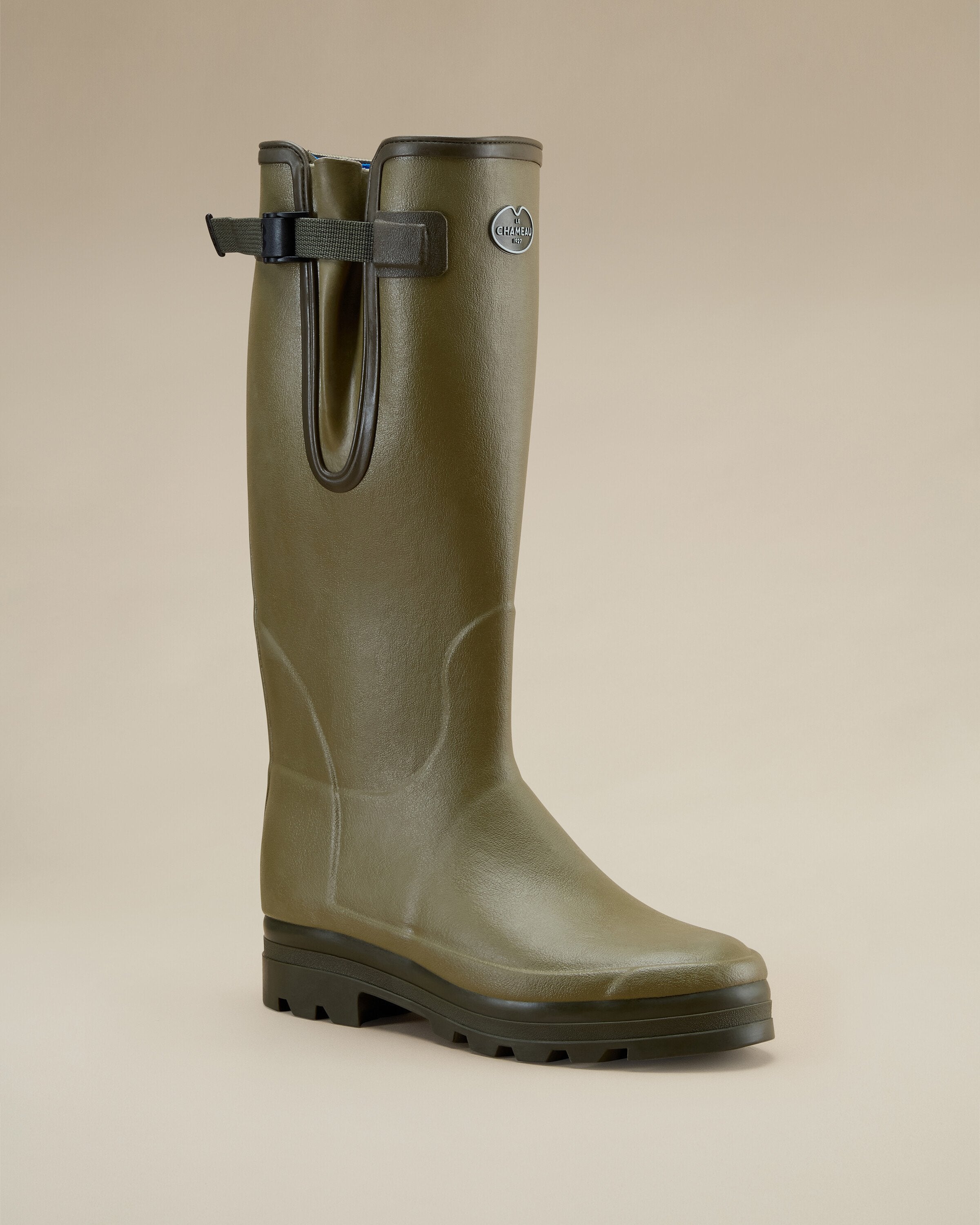 Men's Vierzonord XL Neoprene Lined Wellington Boot Green | Le Chameau