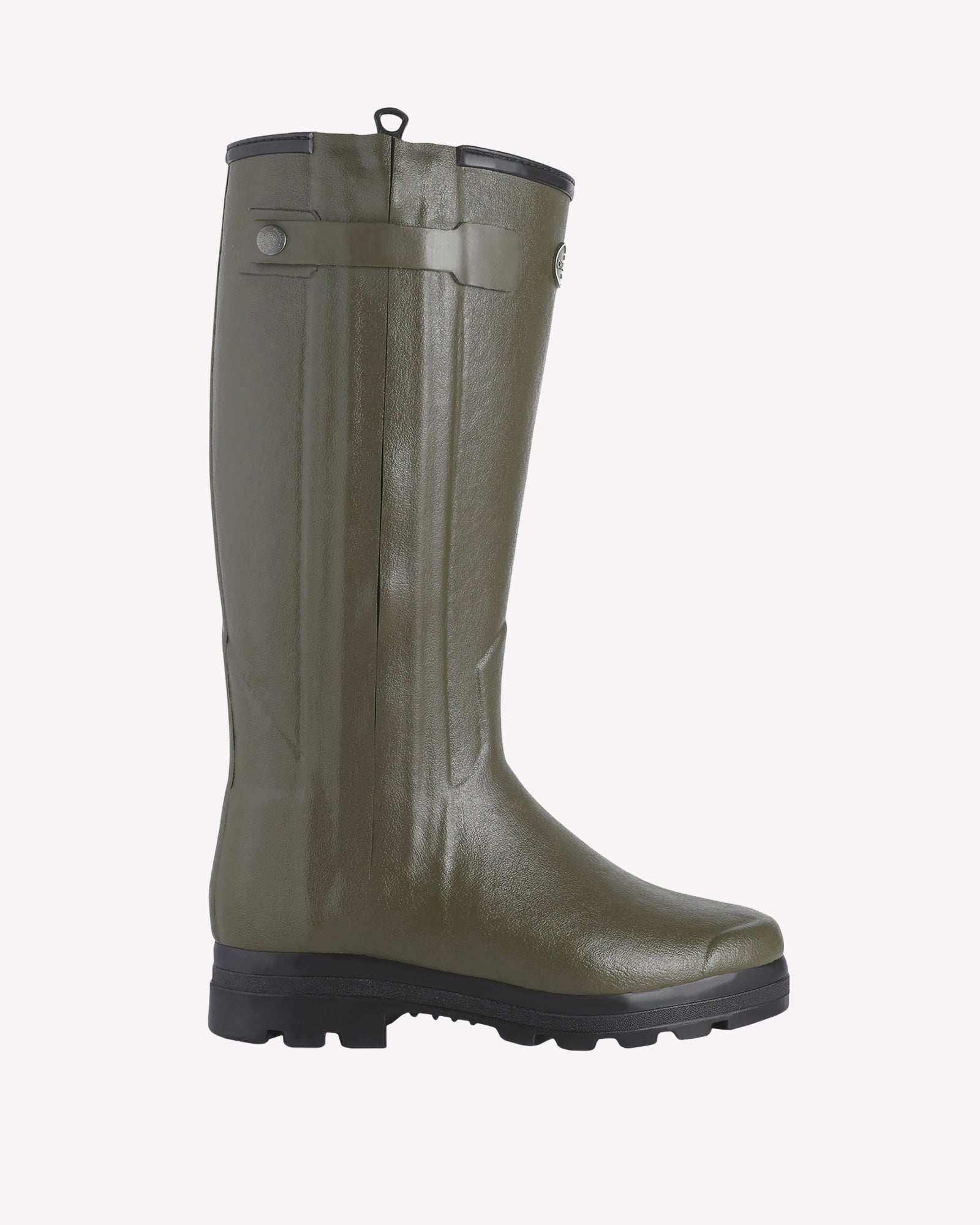 Men's Chasseur Wool Lined Wellington Boot - Chameau Green