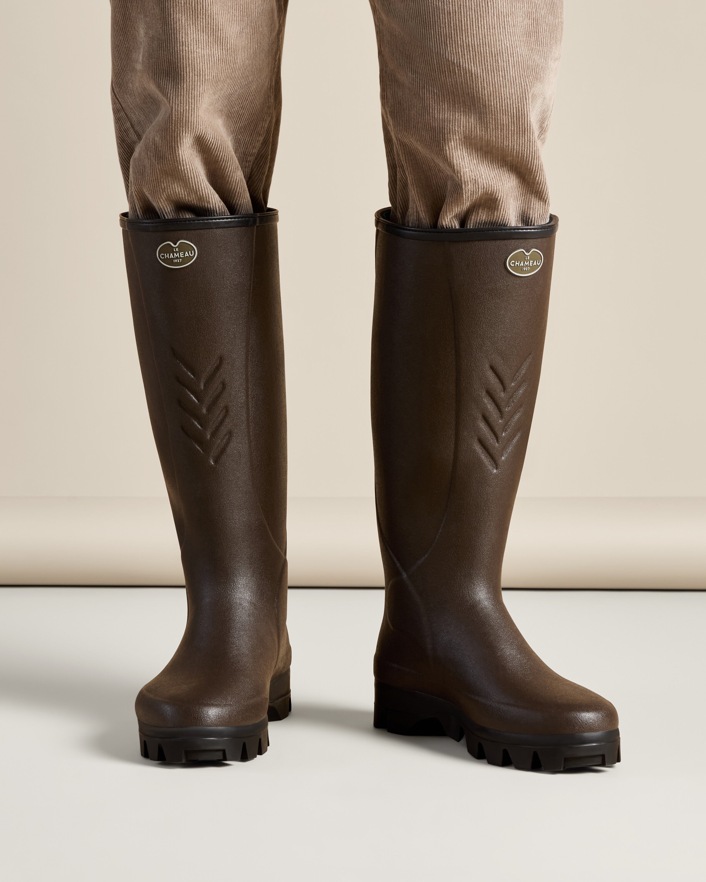 Bottes Cérès pour hommes doublées néoprène - Marron foncé