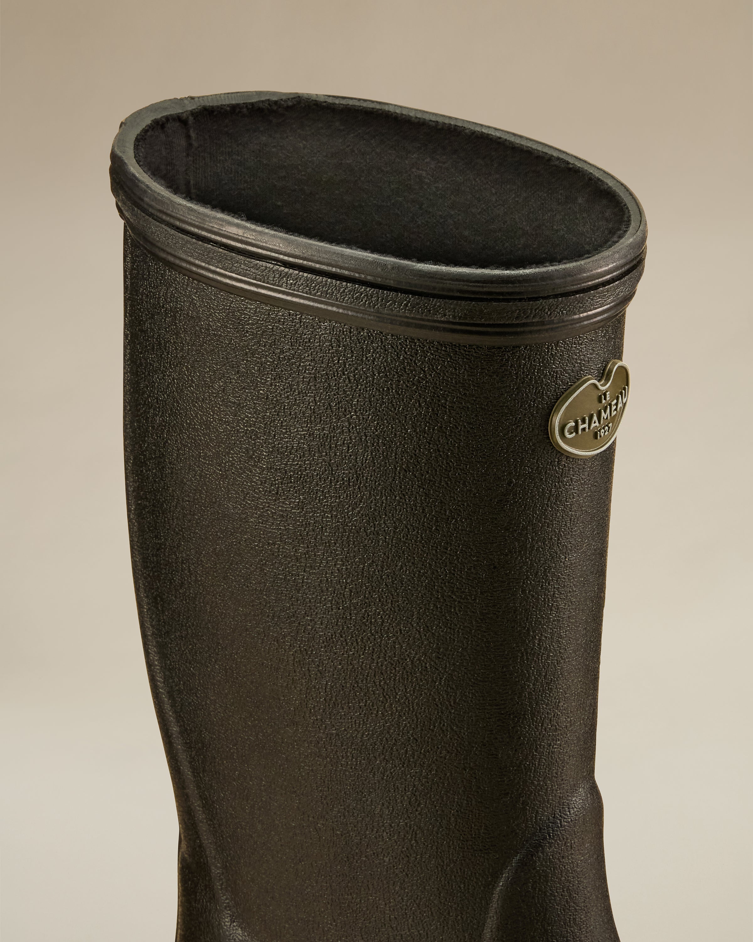 Children's Petite Aventure Jersey Lined Wellington Boot - Black