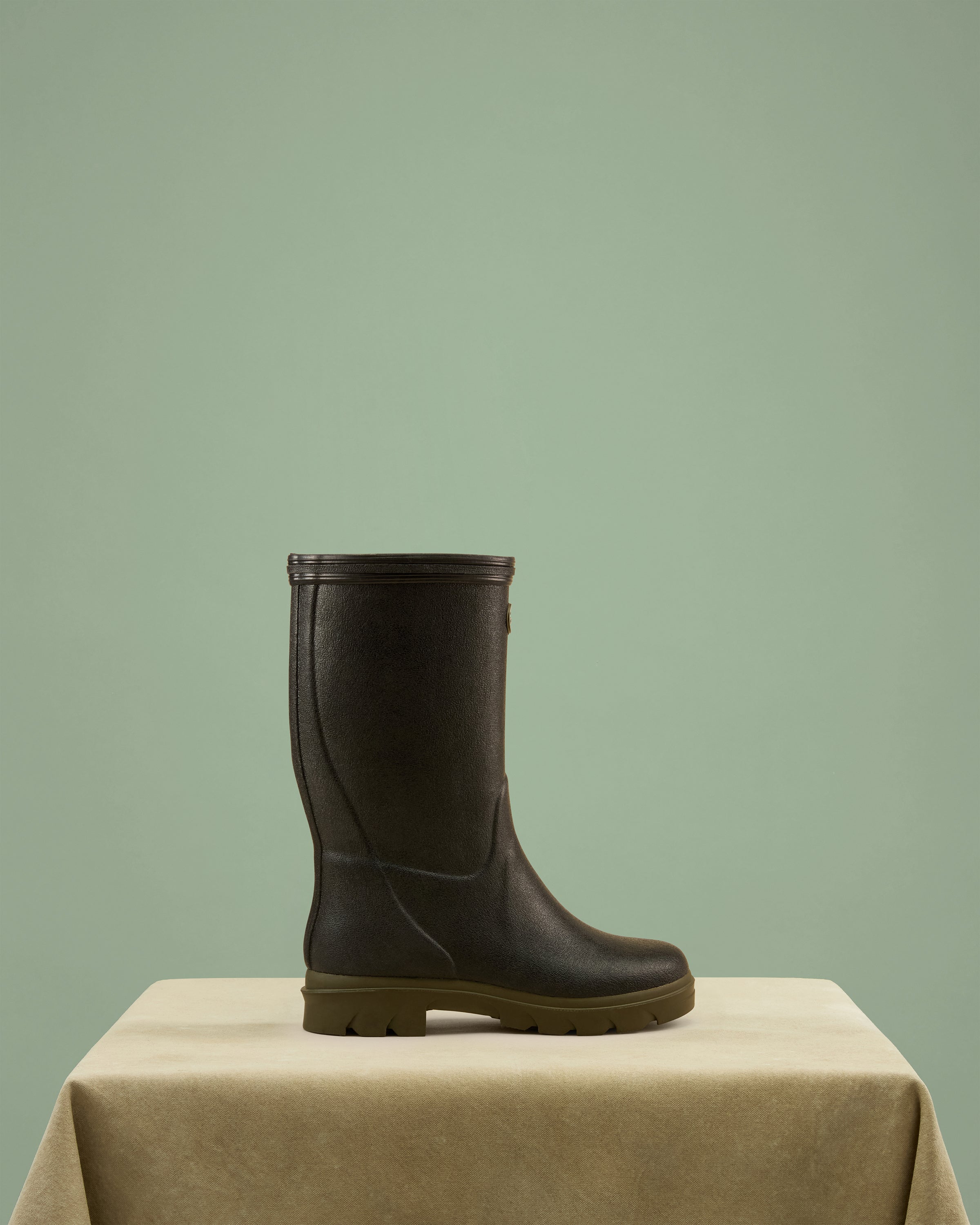 Children's Petite Aventure Jersey Lined Wellington Boot - Black