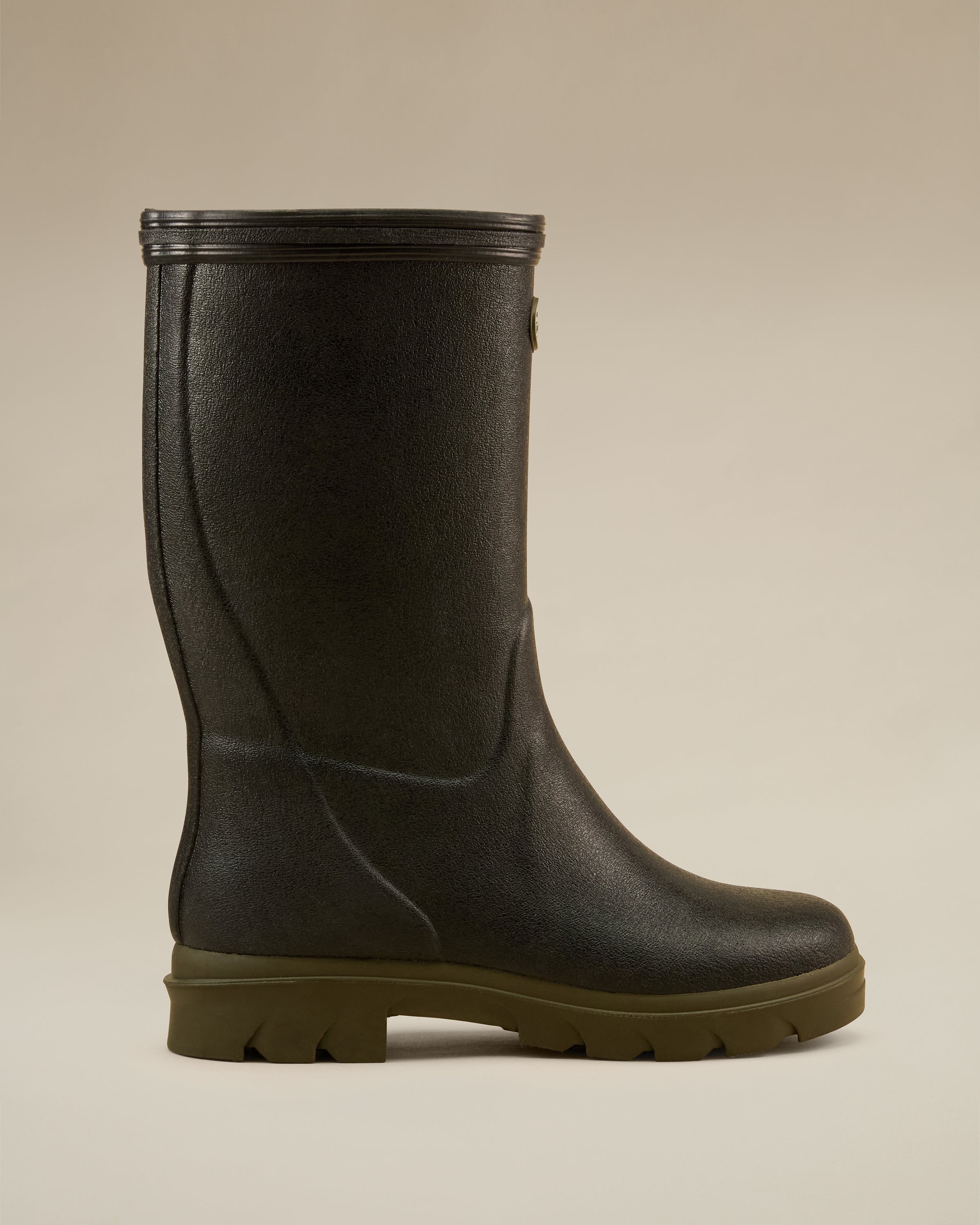 Children's Petite Aventure Jersey Lined Wellington Boot - Black