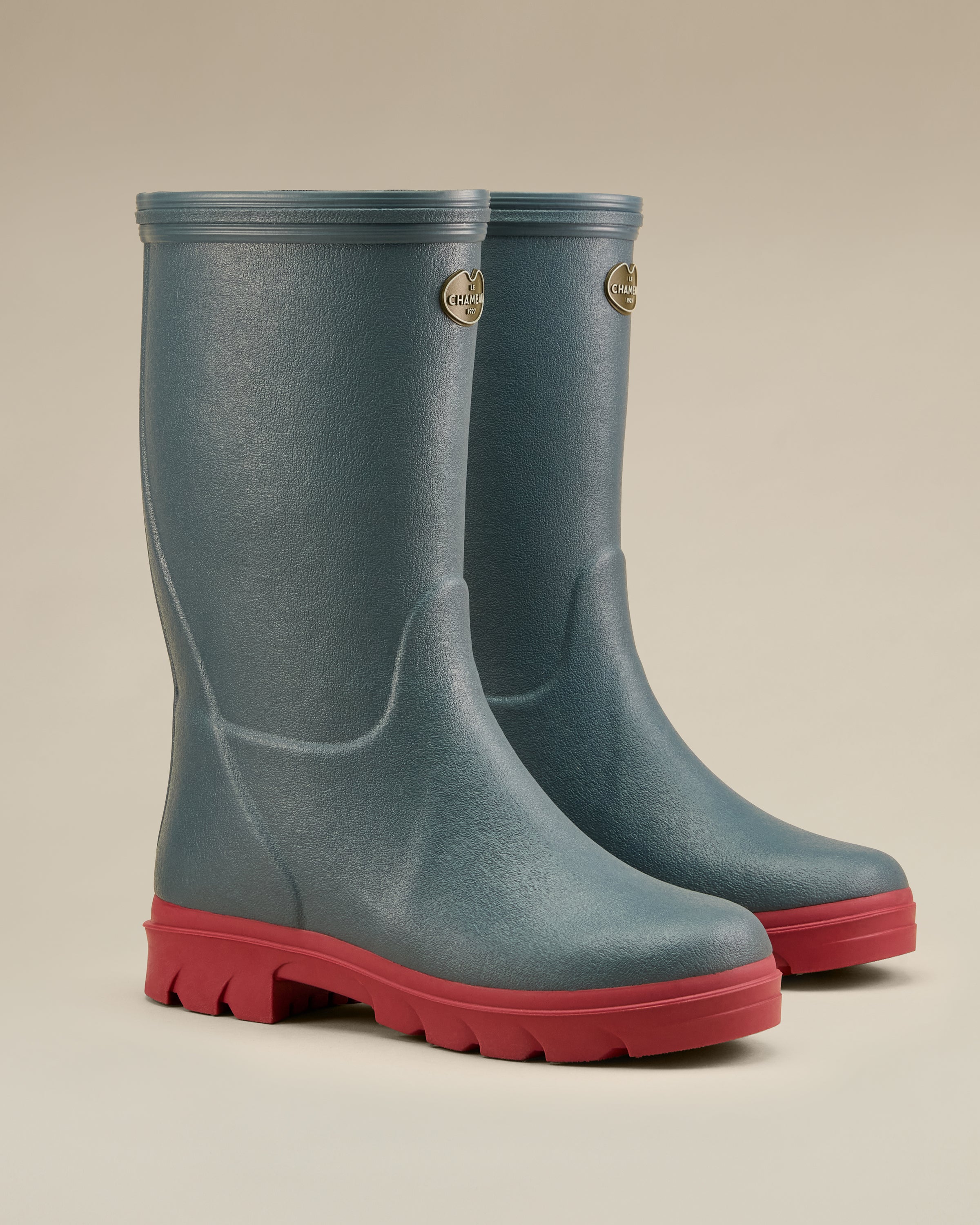 Children's Petite Aventure Jersey Lined Wellington Boot - Blue