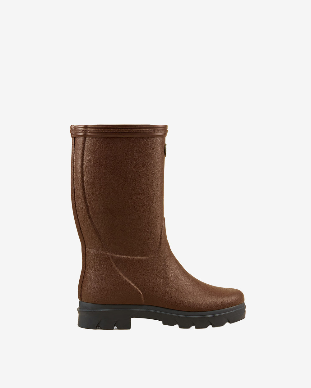 Children's Petite Aventure Jersey Lined Wellington Boot - Brown