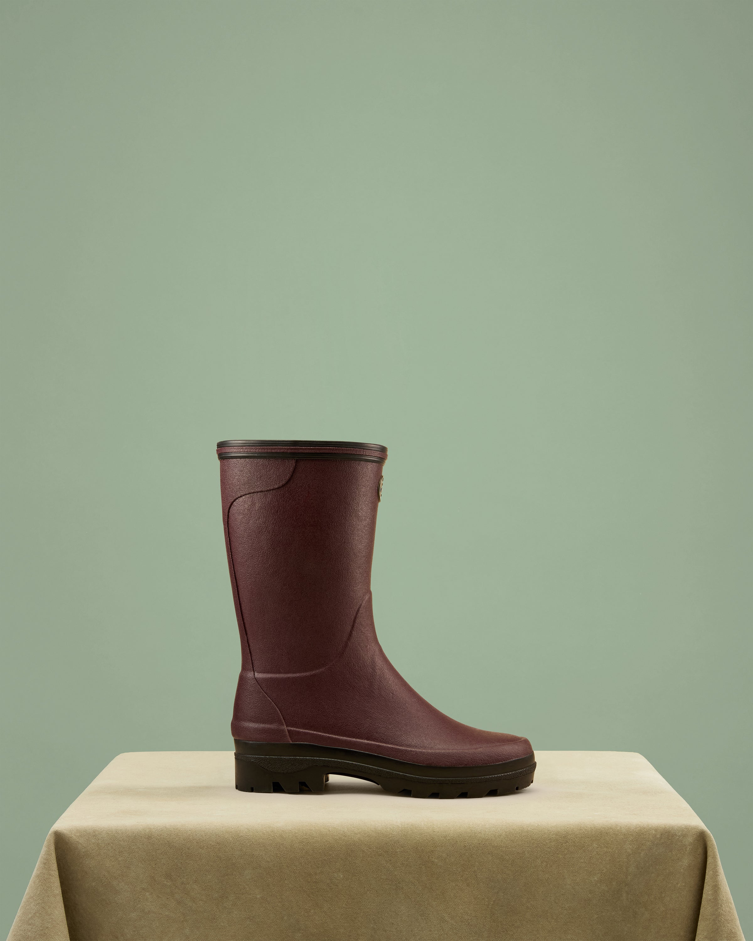 Giverny Damen-Gummistiefel mit Jerseyfutter - Kurzmodell - Cherry