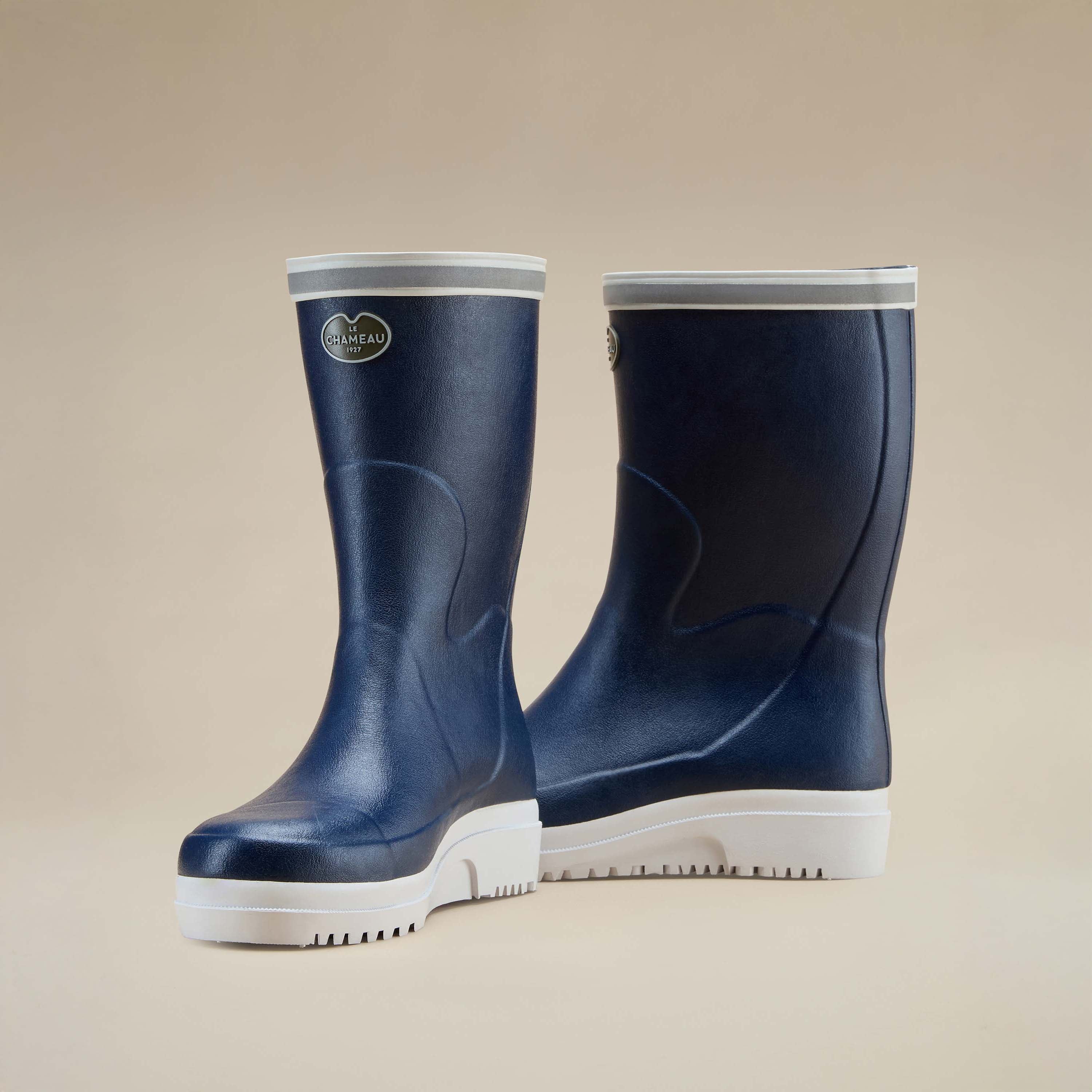 Men's Marine Evo Ponti Lined Short Wellington Boot - Marine Blue