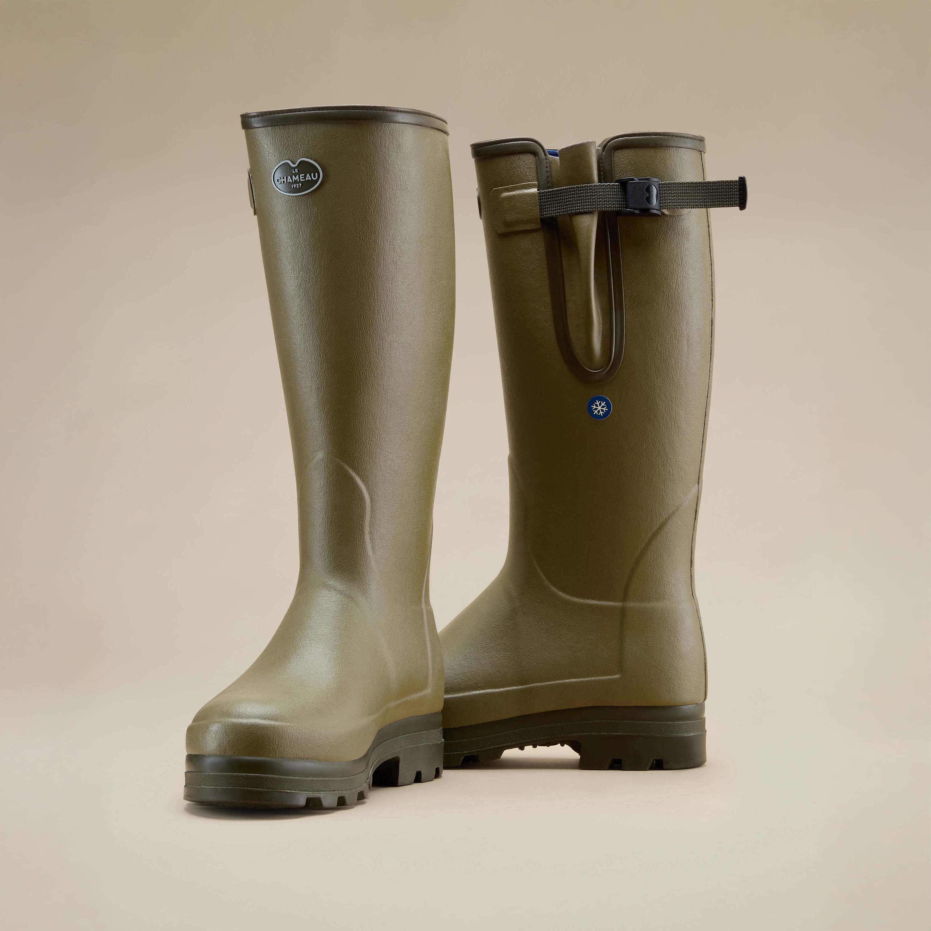 Men's Vierzonord Plus Neoprene Wellington Boot Green | Le Chameau