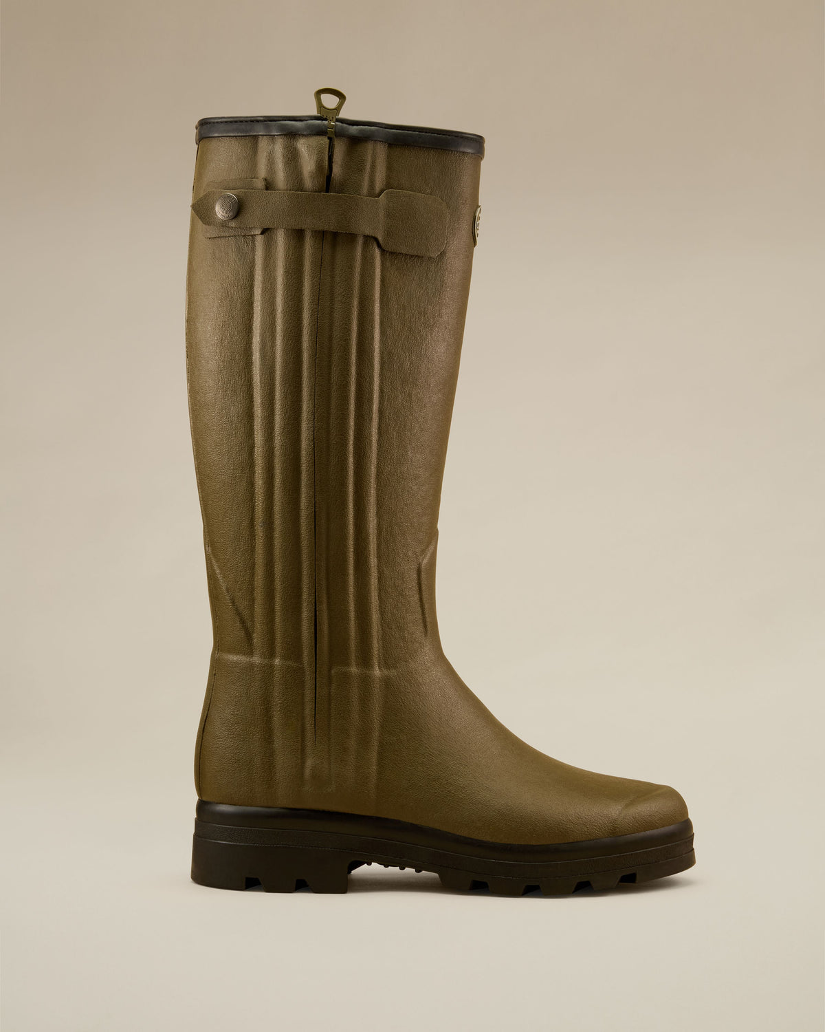 Men's Chasseur Wool Lined Wellington Boot - Chameau Green