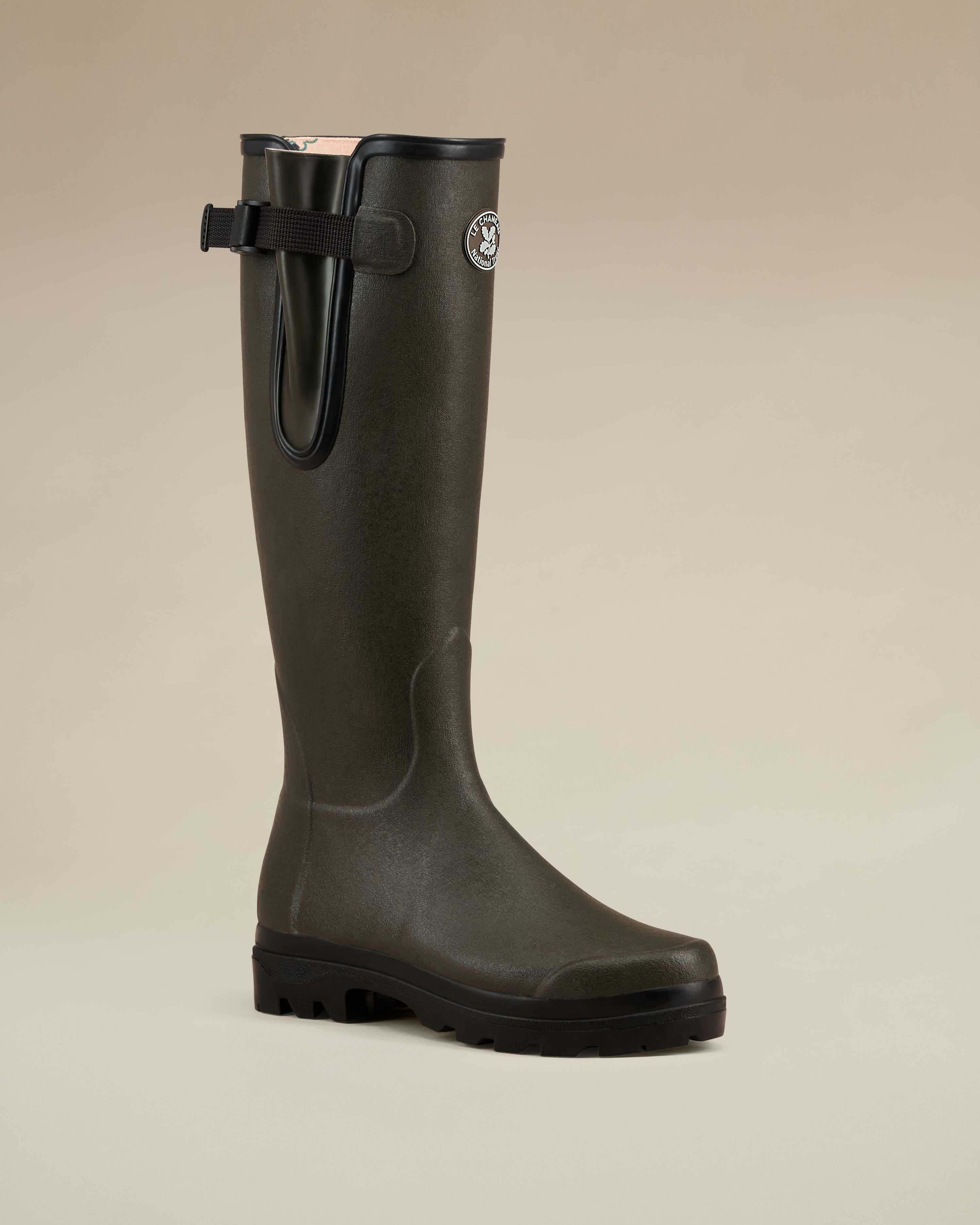 Women's National Trust Vierzon Jersey Lined Wellington Boot - Oak Green