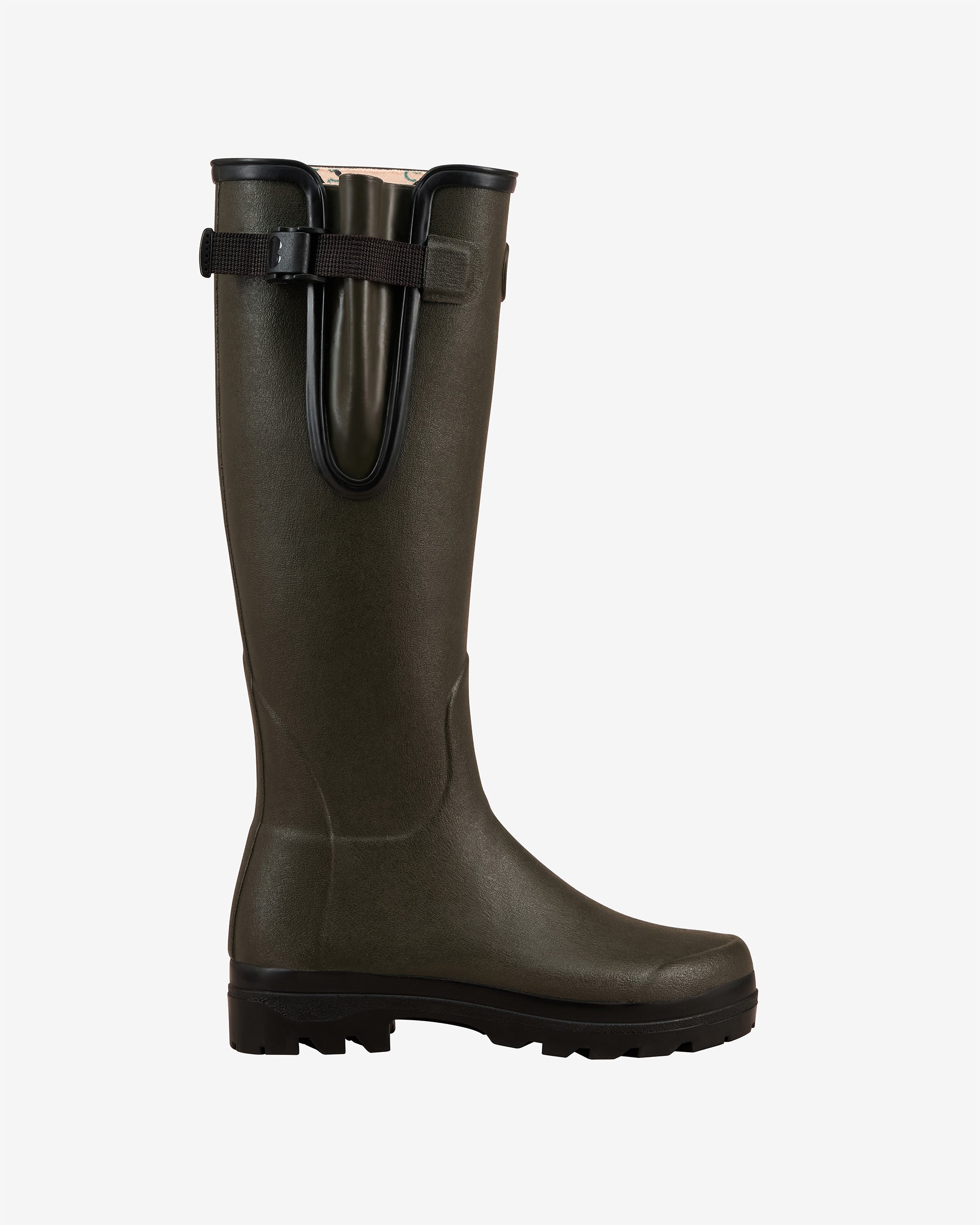 Women's National Trust Vierzon Jersey Lined Wellington Boot - Oak Green