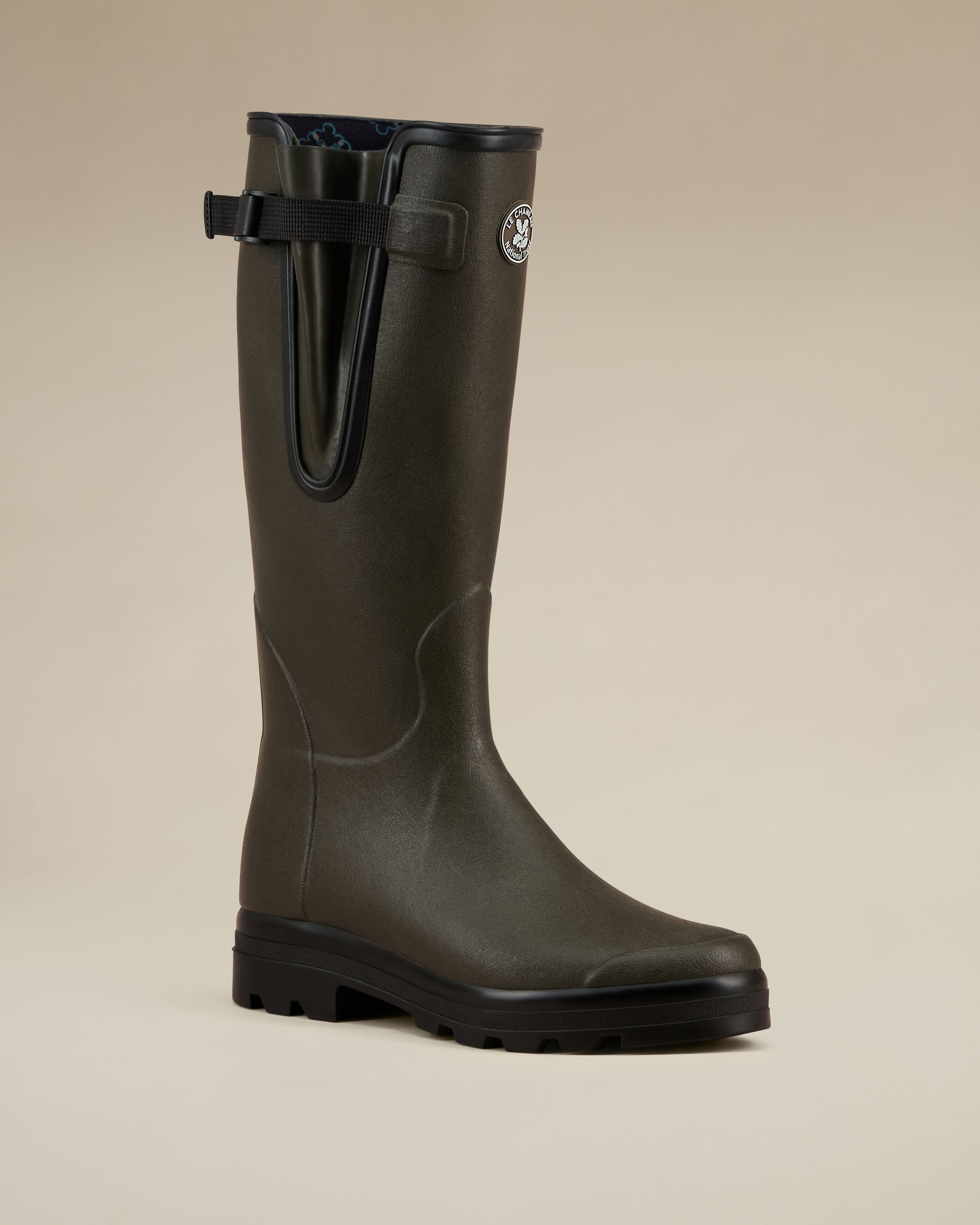 Men's National Trust Vierzon Jersey Lined Wellington Boot - Oak Green