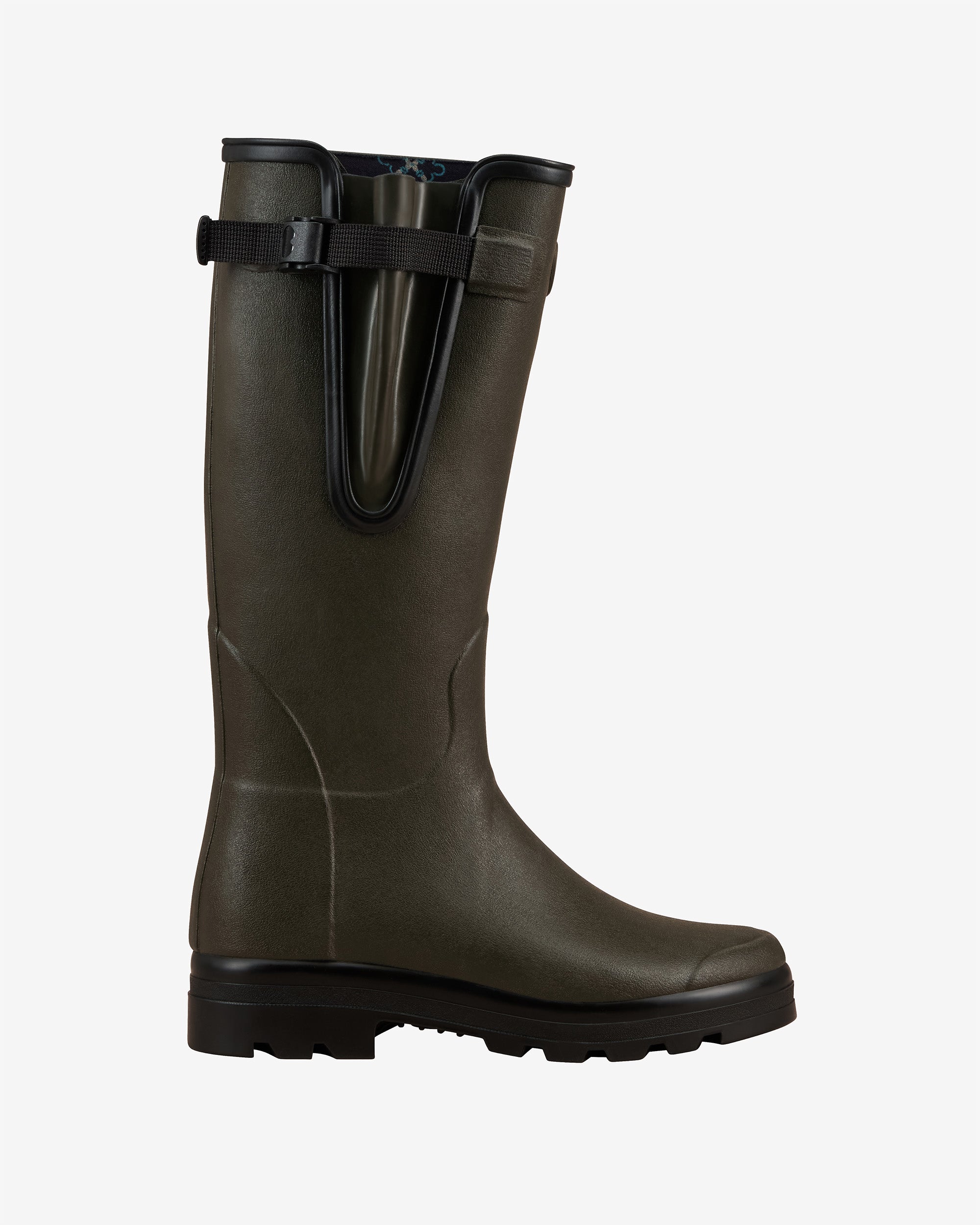 Men's National Trust Vierzon Jersey Lined Wellington Boot - Oak Green