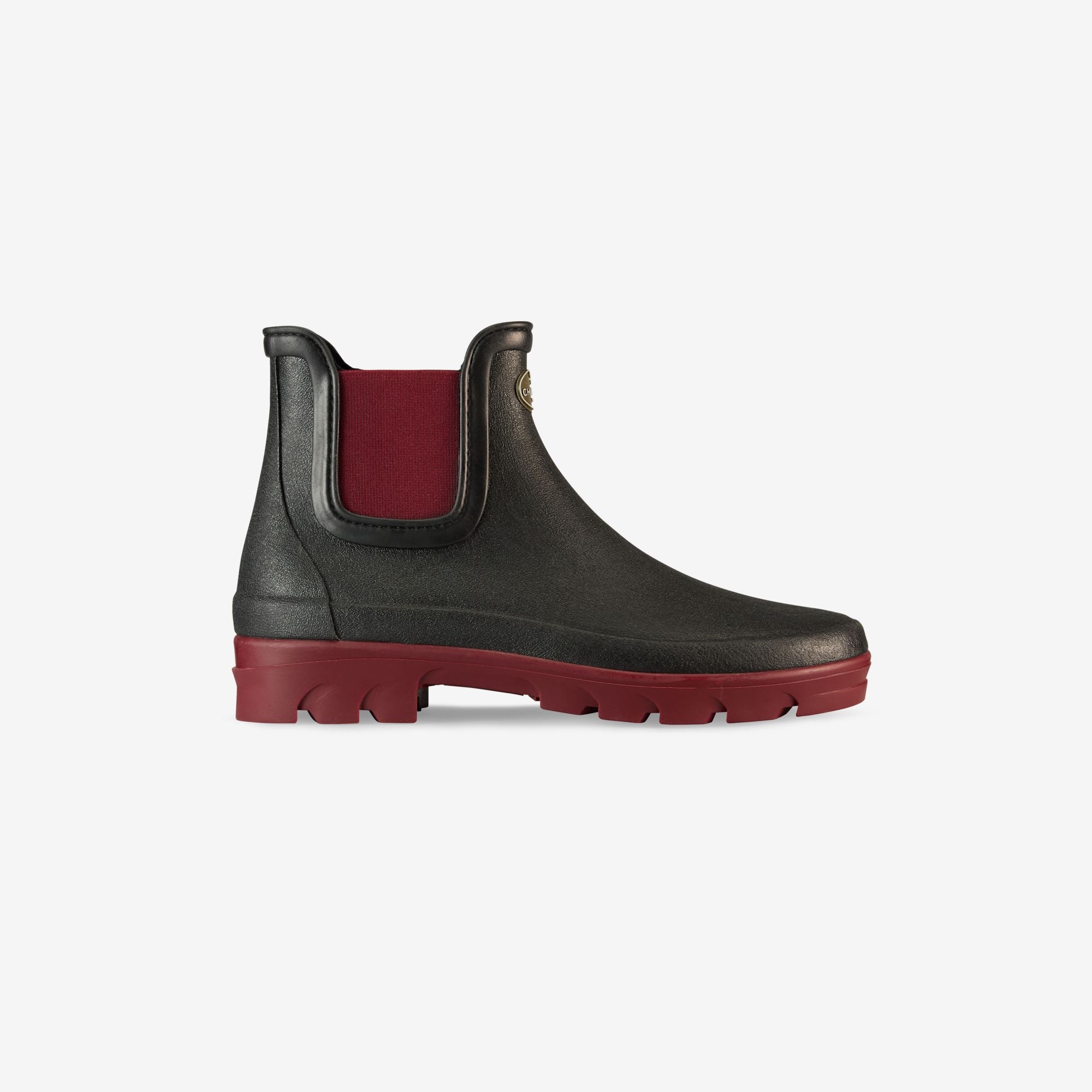 Women's Nomade Jersey Lined Chelsea Boot - Black Cherry