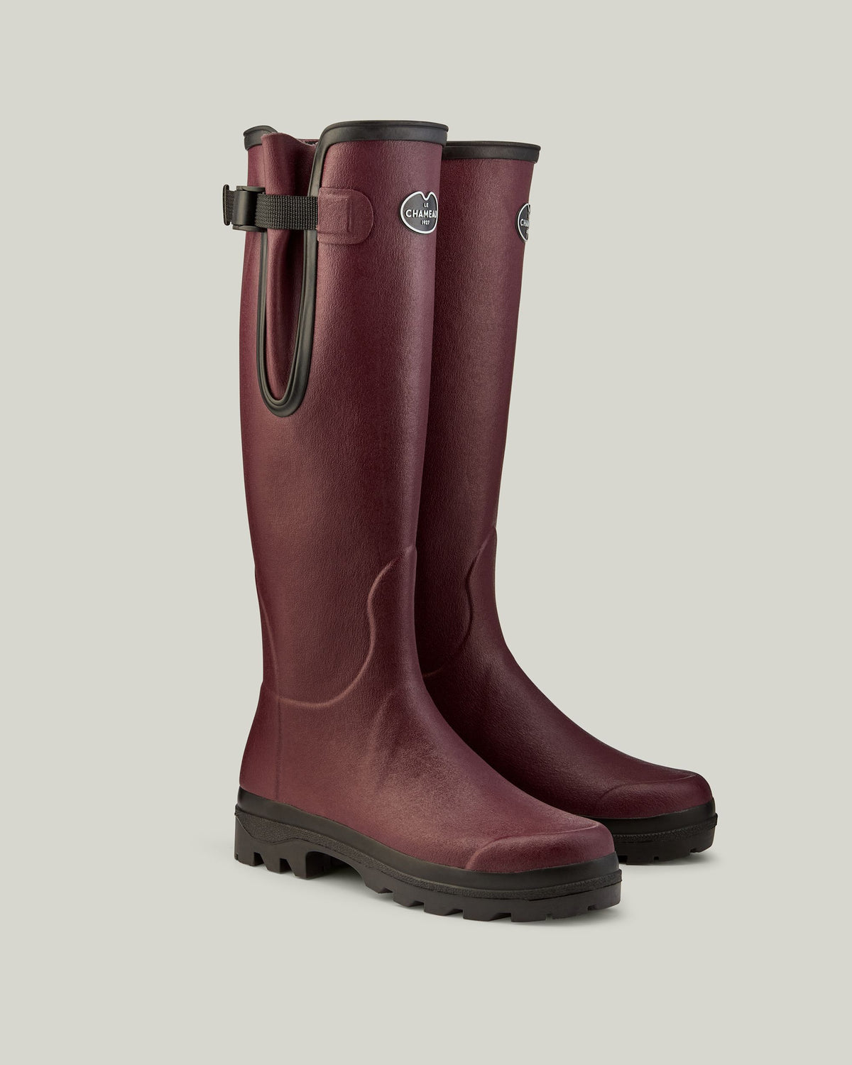 Women's Vierzon Jersey Lined Wellington Boot - Oxblood
