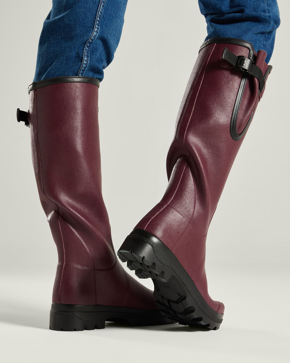 Women's Vierzon Jersey Lined Wellington Boot - Oxblood