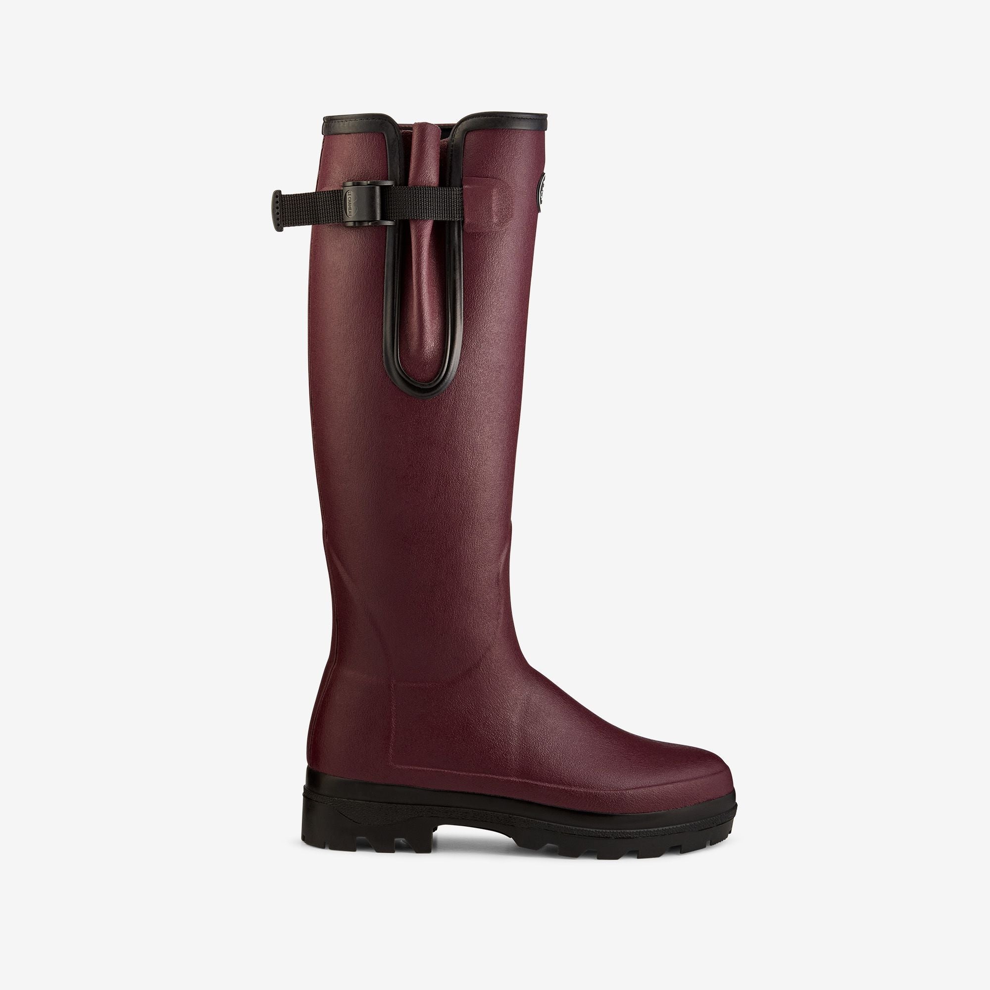 Women's Vierzonord Neoprene Lined Wellington Boot Dark Brown | Le