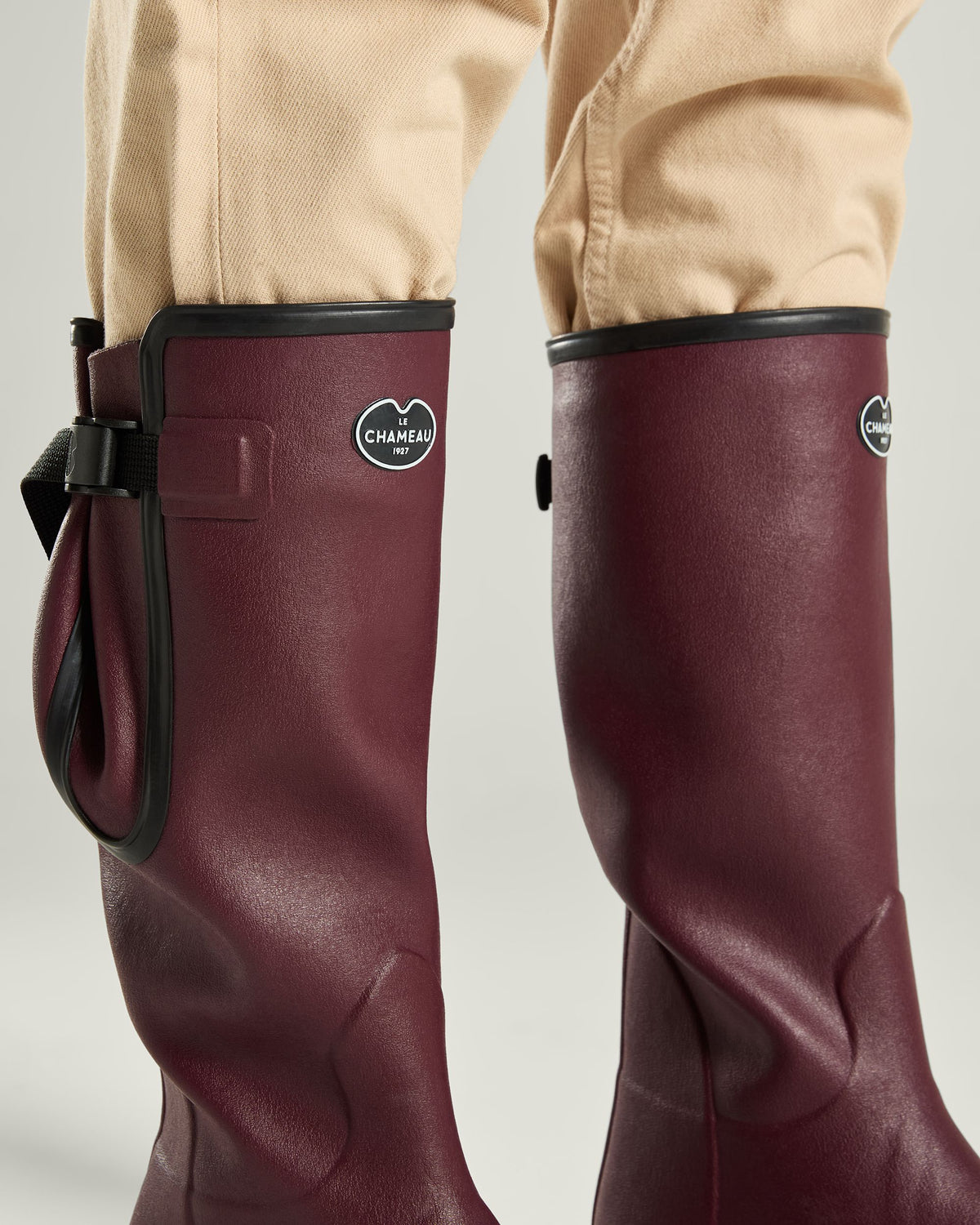 Men's Vierzon Jersey Lined Wellington Boot - Oxblood