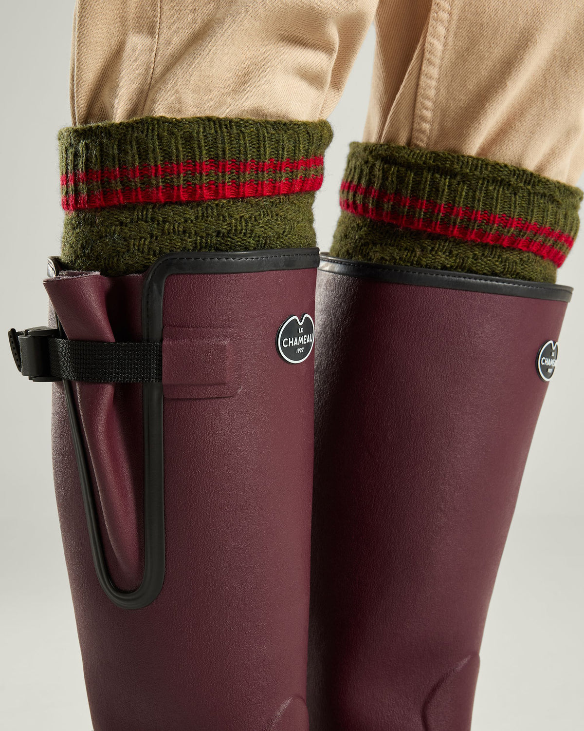 Vierzonord Herren-Gummistiefel mit Neoprenfutter - Vert Vierzon