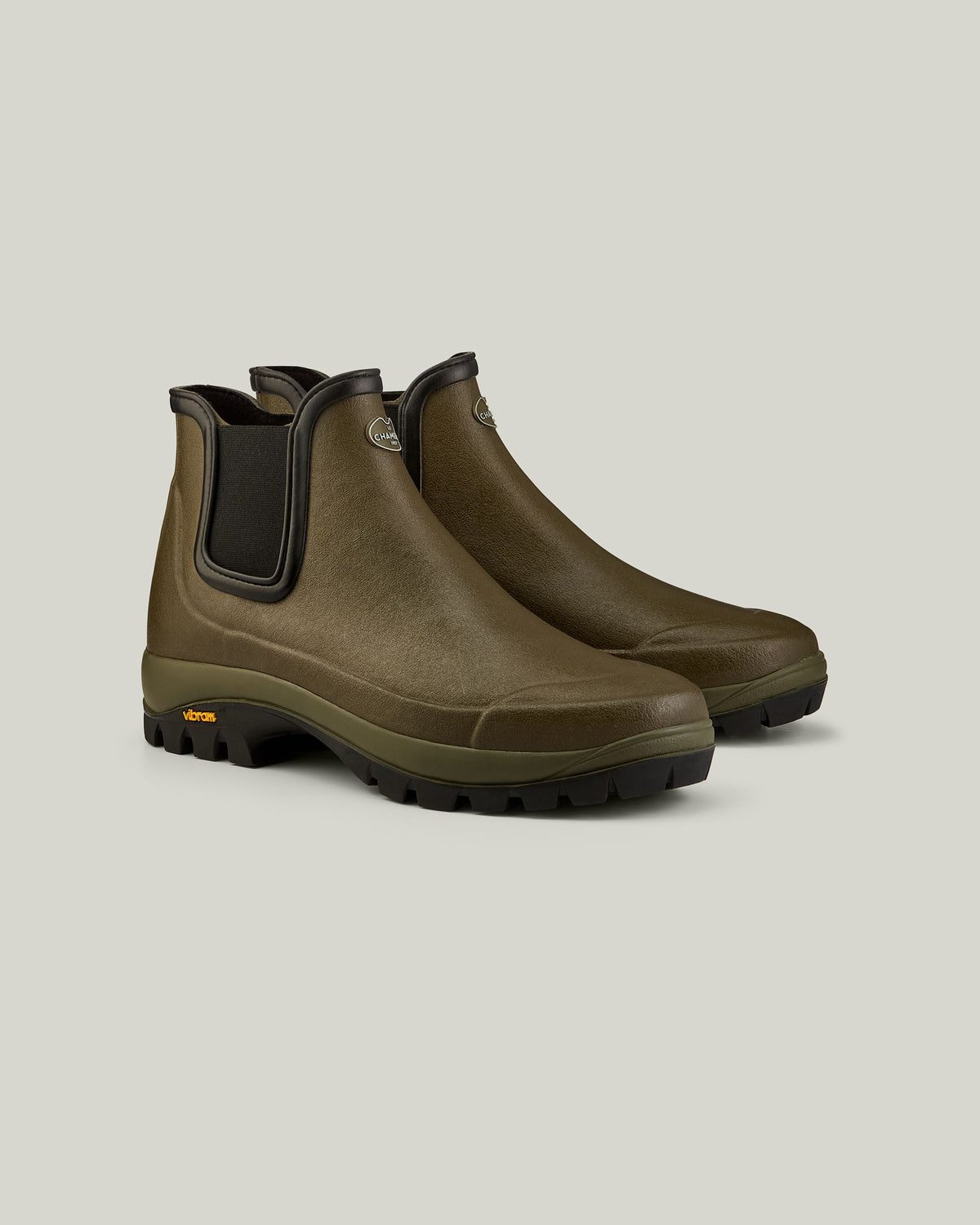 Men's Chelsea Vallon Jersey Lined Boot - Chameau Green