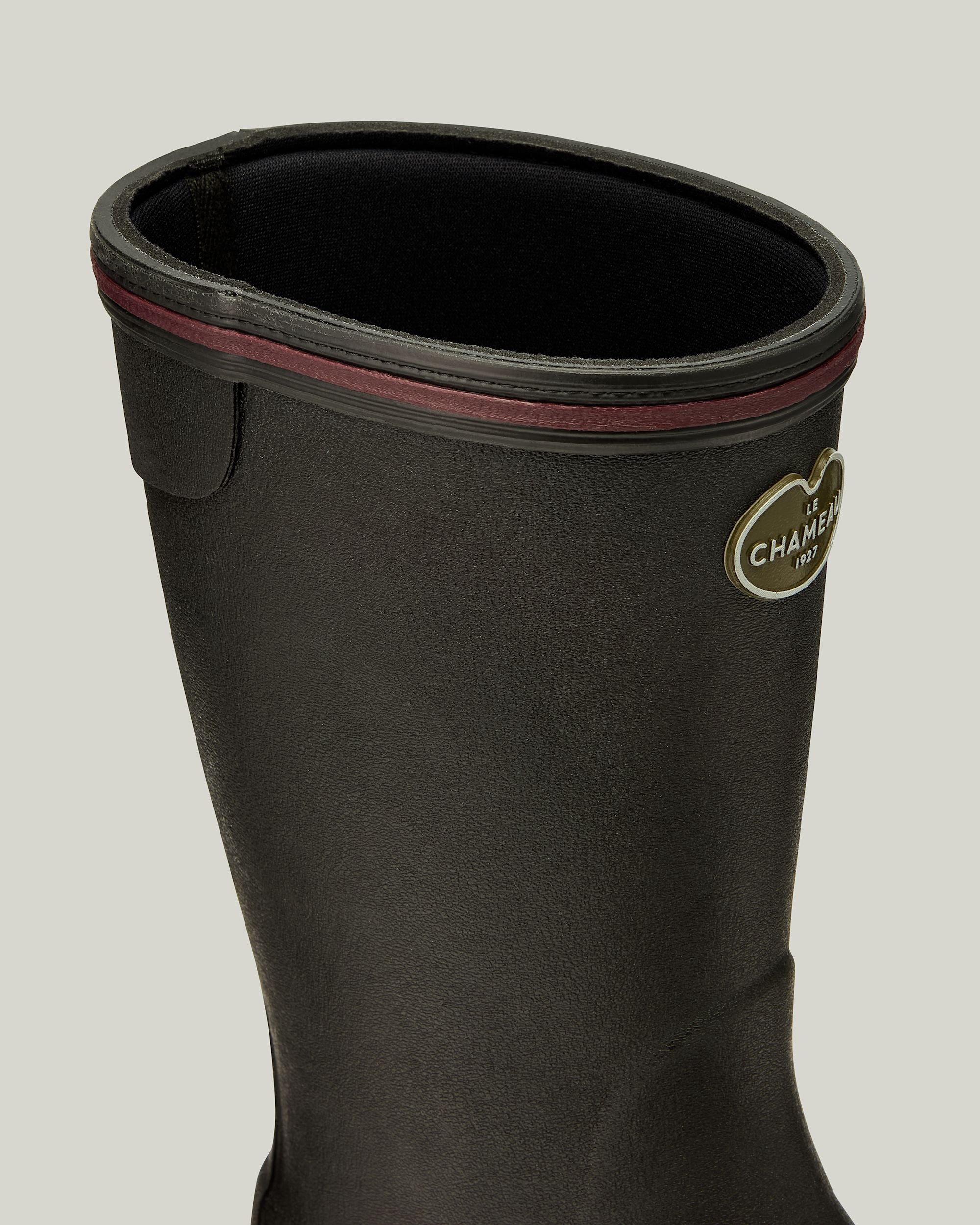 Giverny Bottillon Damen-Gummistiefel mit Neoprenfutter - Noir