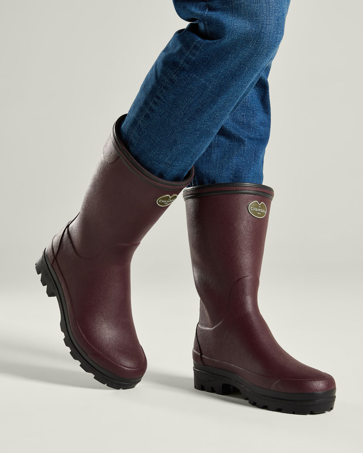 Giverny Bottillon Damen-Gummistiefel mit Neoprenfutter - Cerise