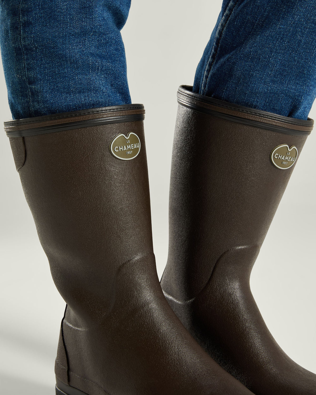 Giverny Bottillon Damen-Gummistiefel mit Neoprenfutter - Marron Foncé