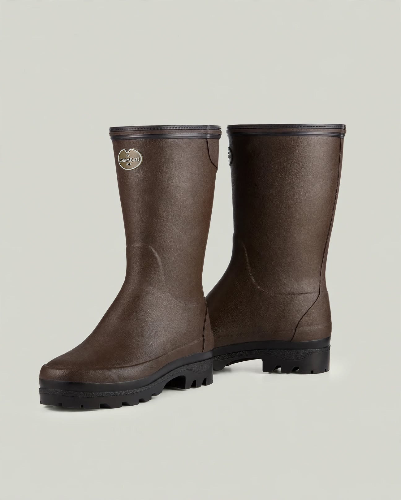 Giverny Bottillon Damen-Gummistiefel mit Neoprenfutter - Marron Foncé