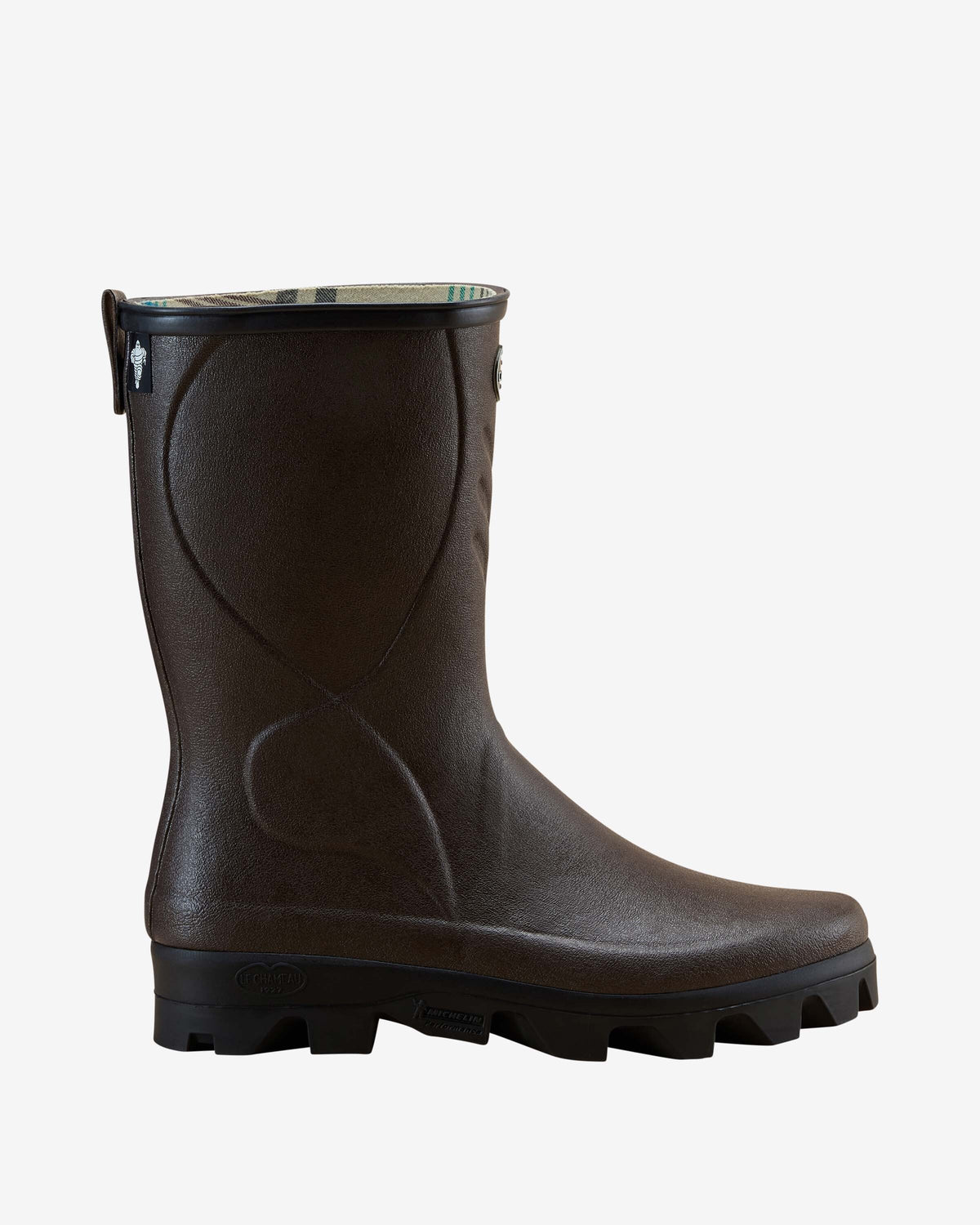 Cérès Jersey Lined Short Wellington Boot Dark