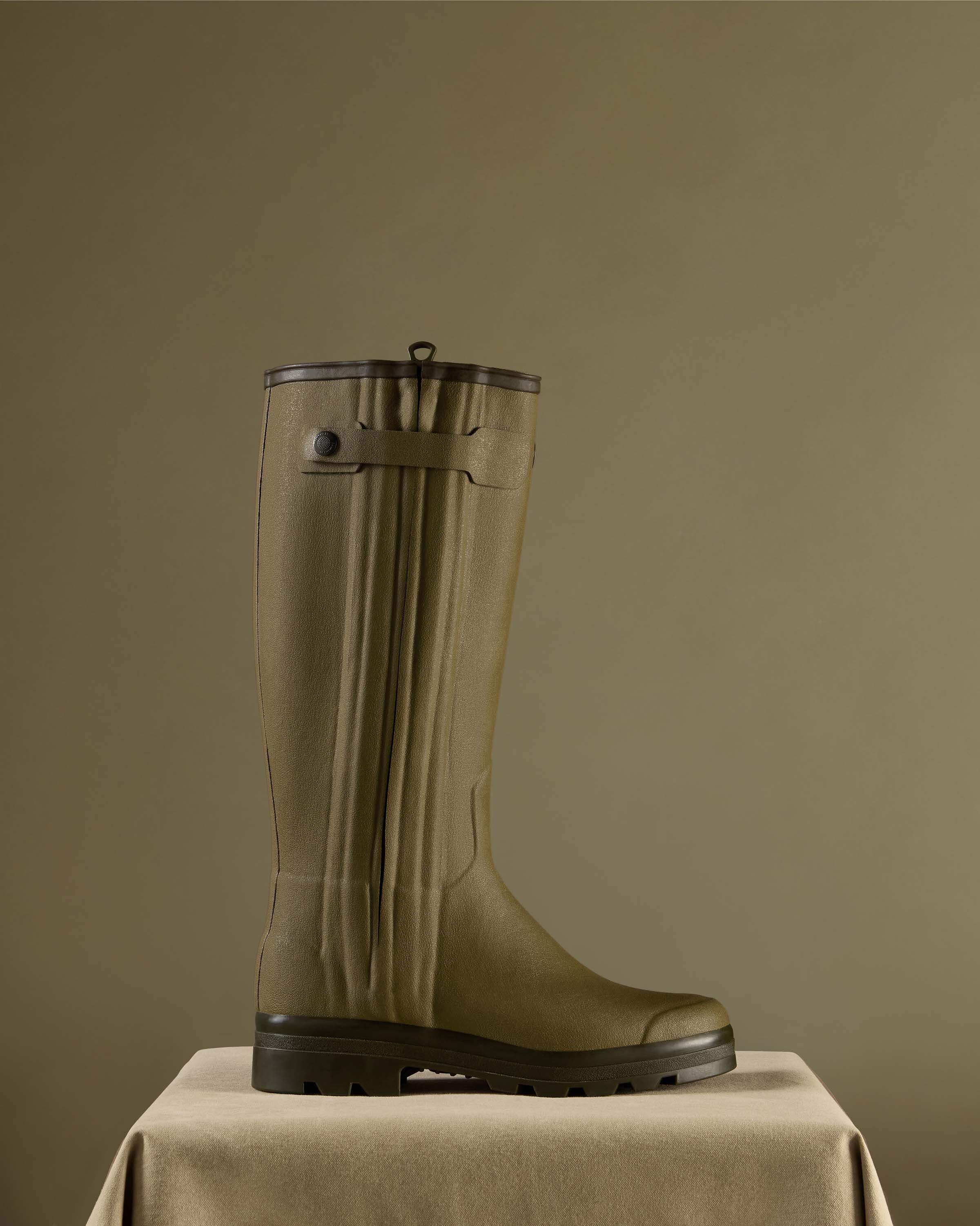 Men's Chasseur Leather Lined Wellington Boot Green | Le Chameau
