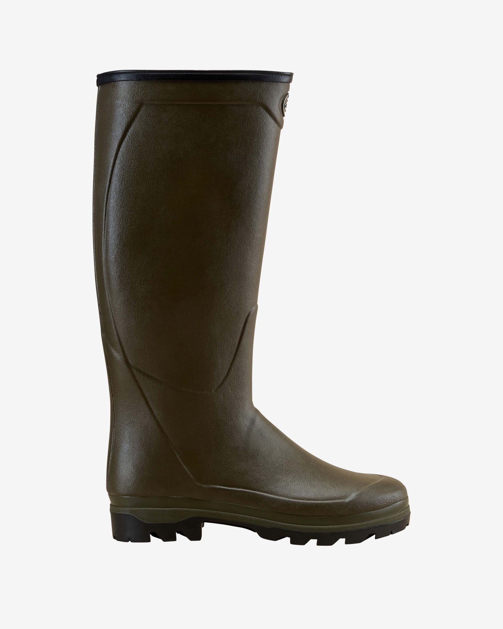 Bottes Country Cross pour hommes doublées néoprène - Vert Chameau