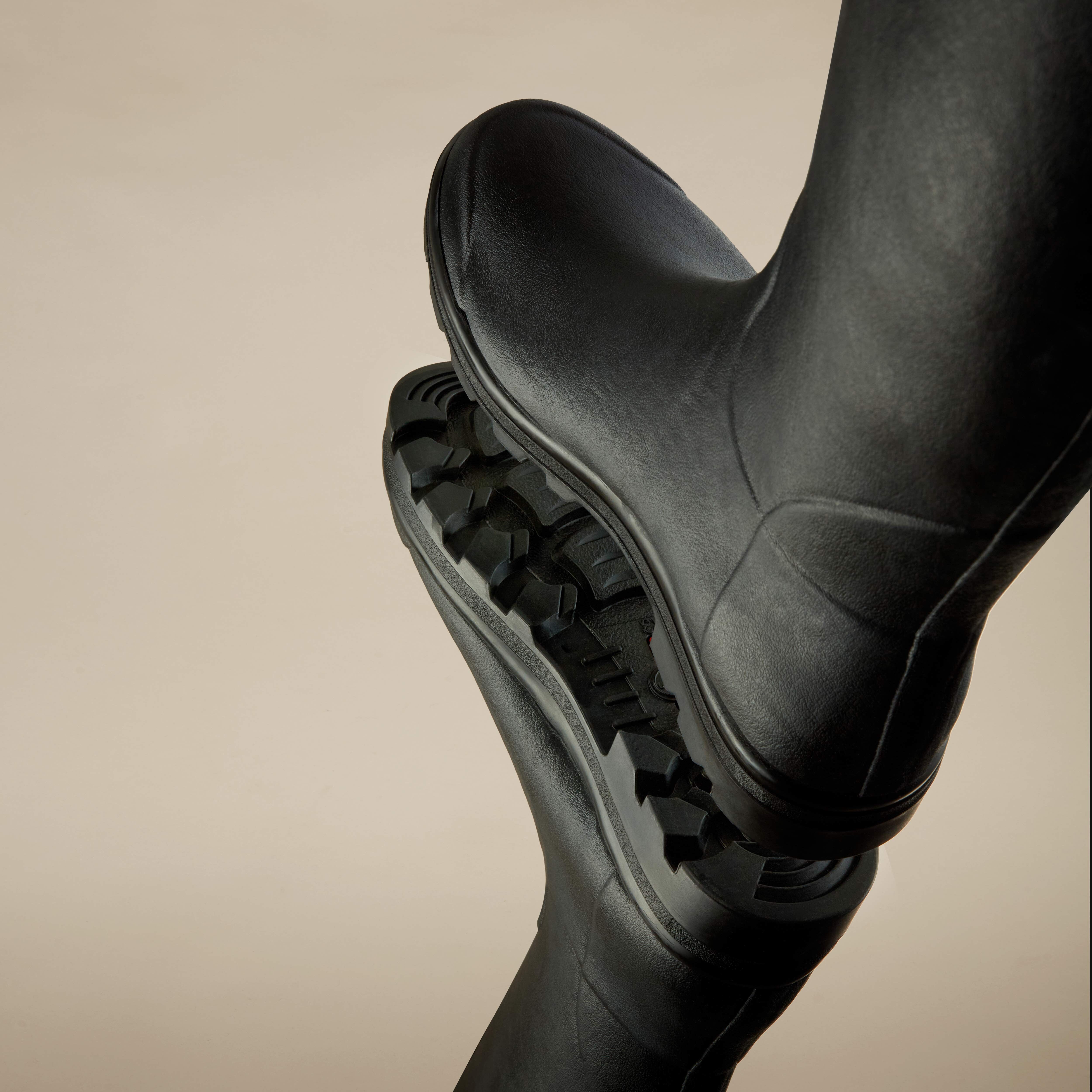 Men's Saint Hubert Leather Lined Wellington Boot Black | Le Chameau