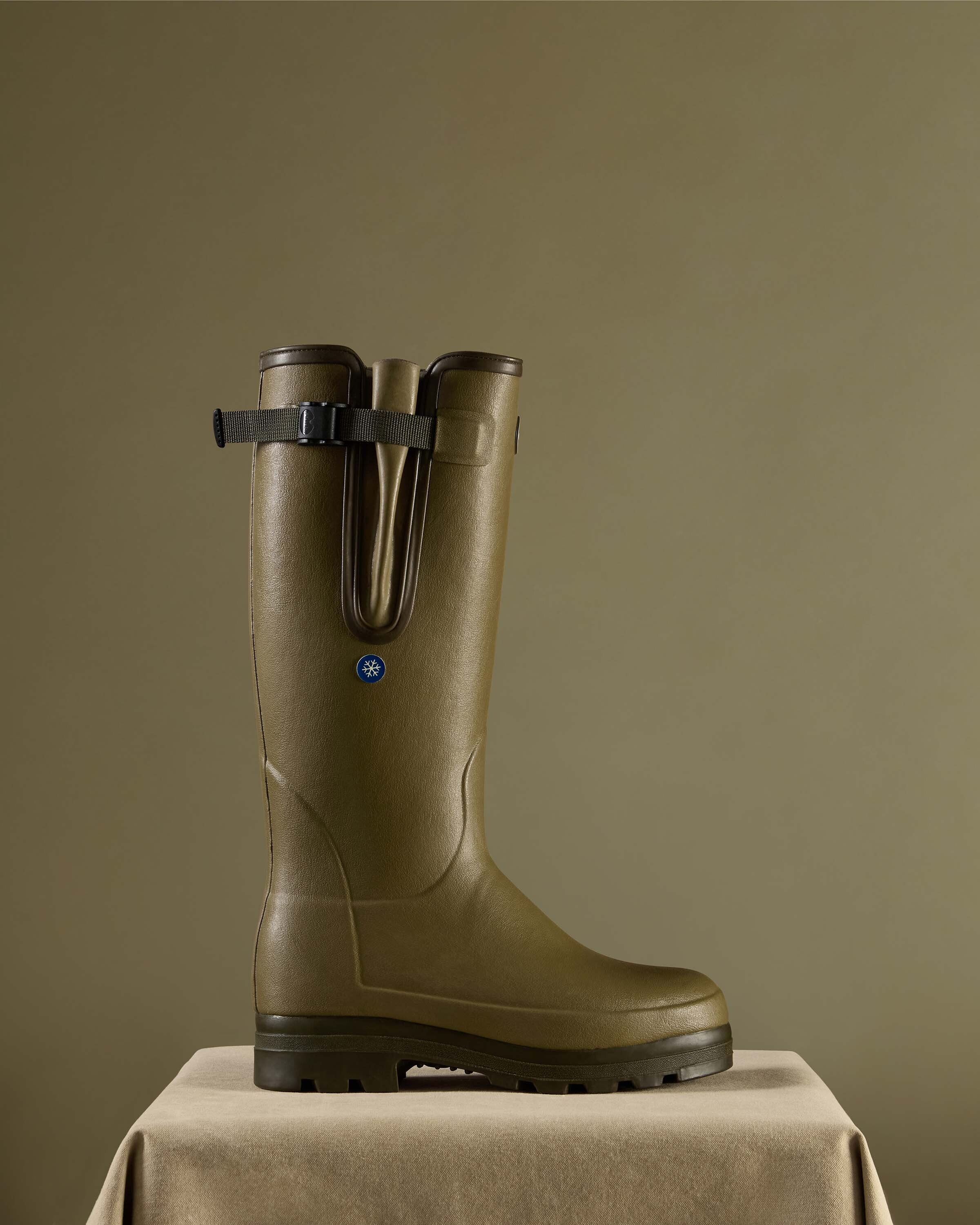 Men's Vierzonord Plus Neoprene Wellington Boot Green | Le Chameau