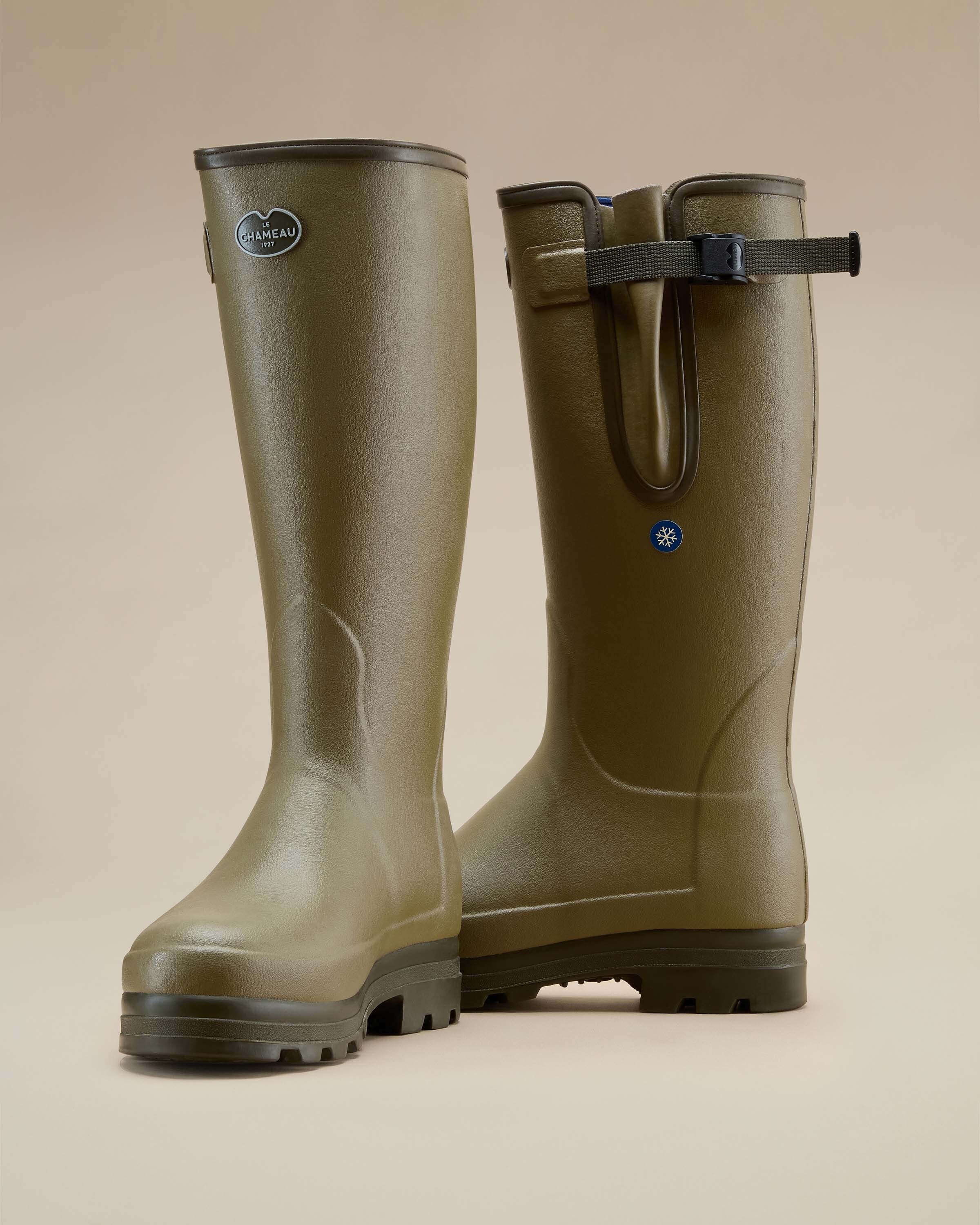 Bottes Vierzonord plus pour hommes doublées néoprène - Vert Vierzon