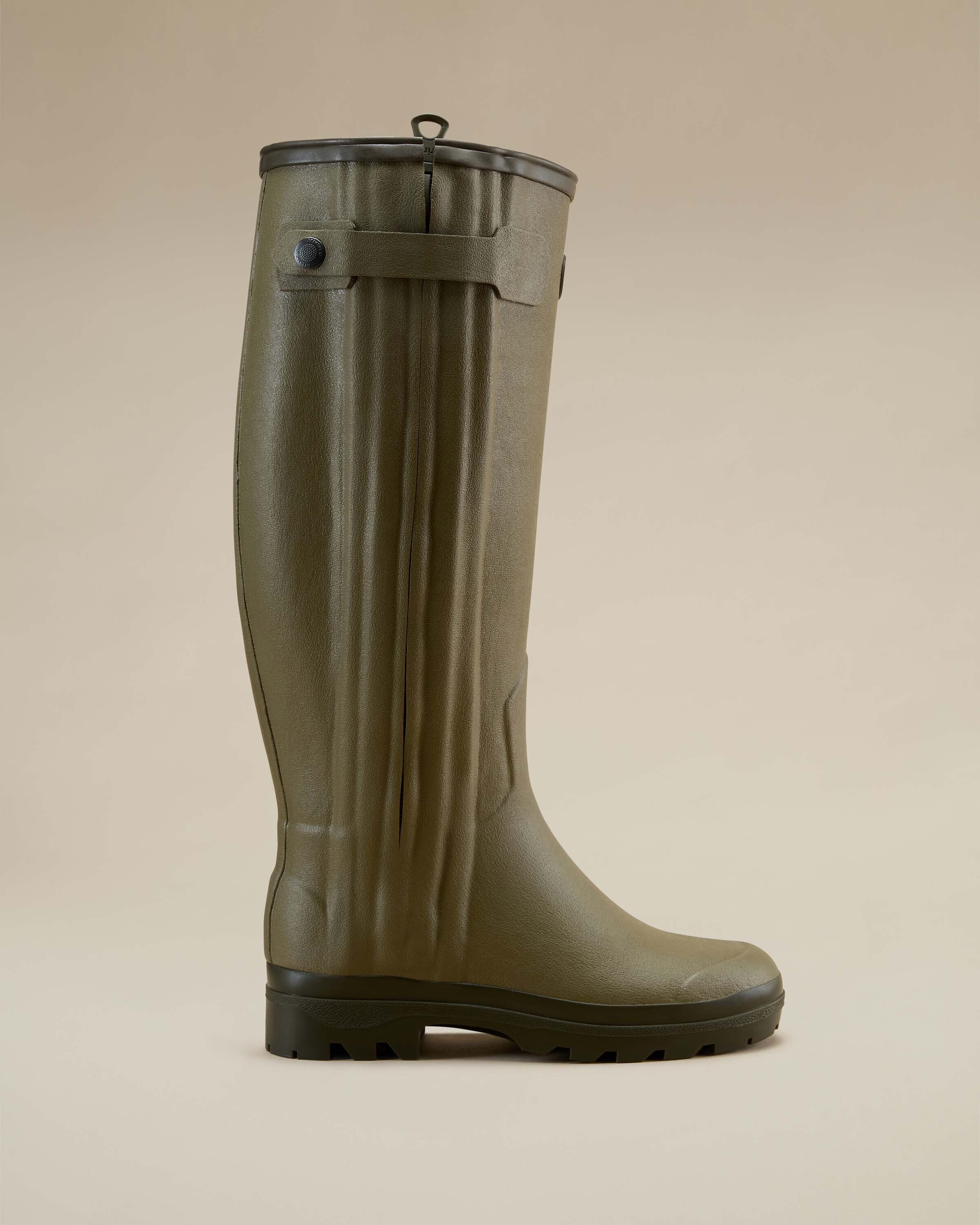 Bottes Chasseur pour femmes doublées cuir - Vert Vierzon