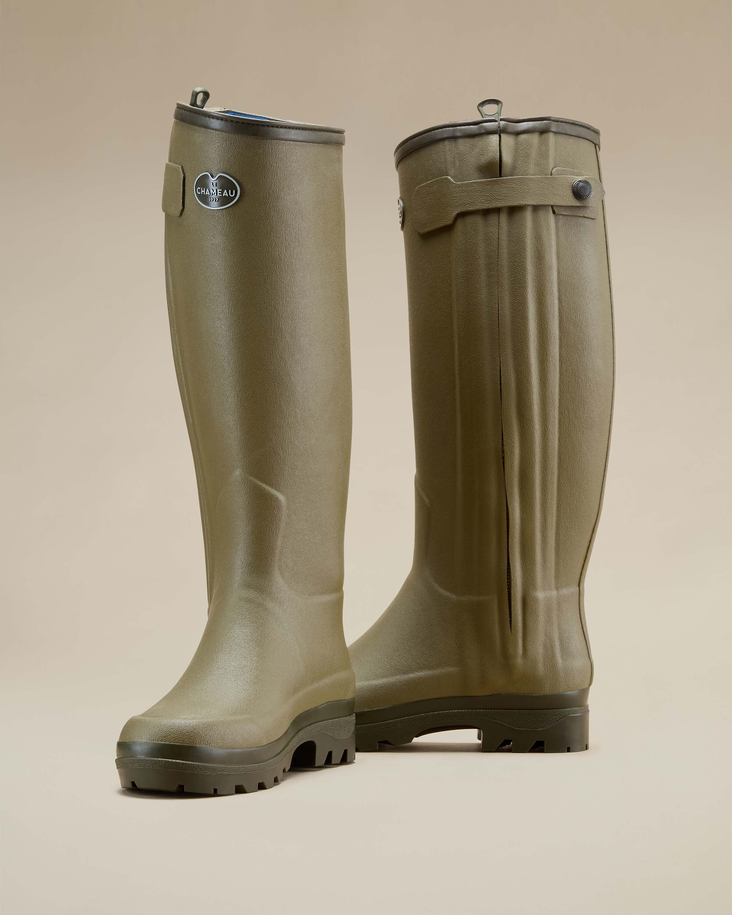 Bottes Chasseur pour femmes doublées néoprène - Vert Vierzon