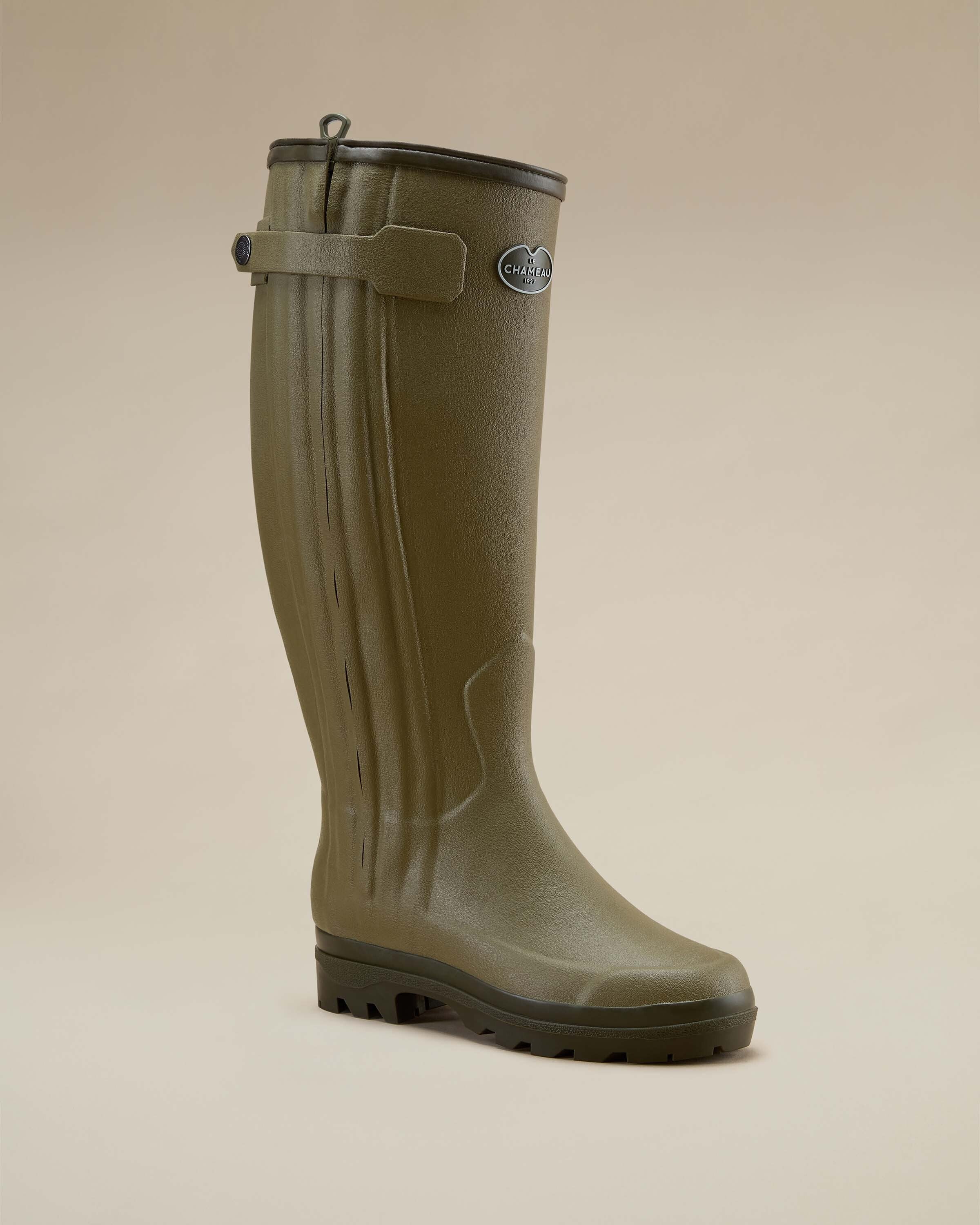 Bottes Chasseur pour femmes doublées néoprène - Vert Vierzon