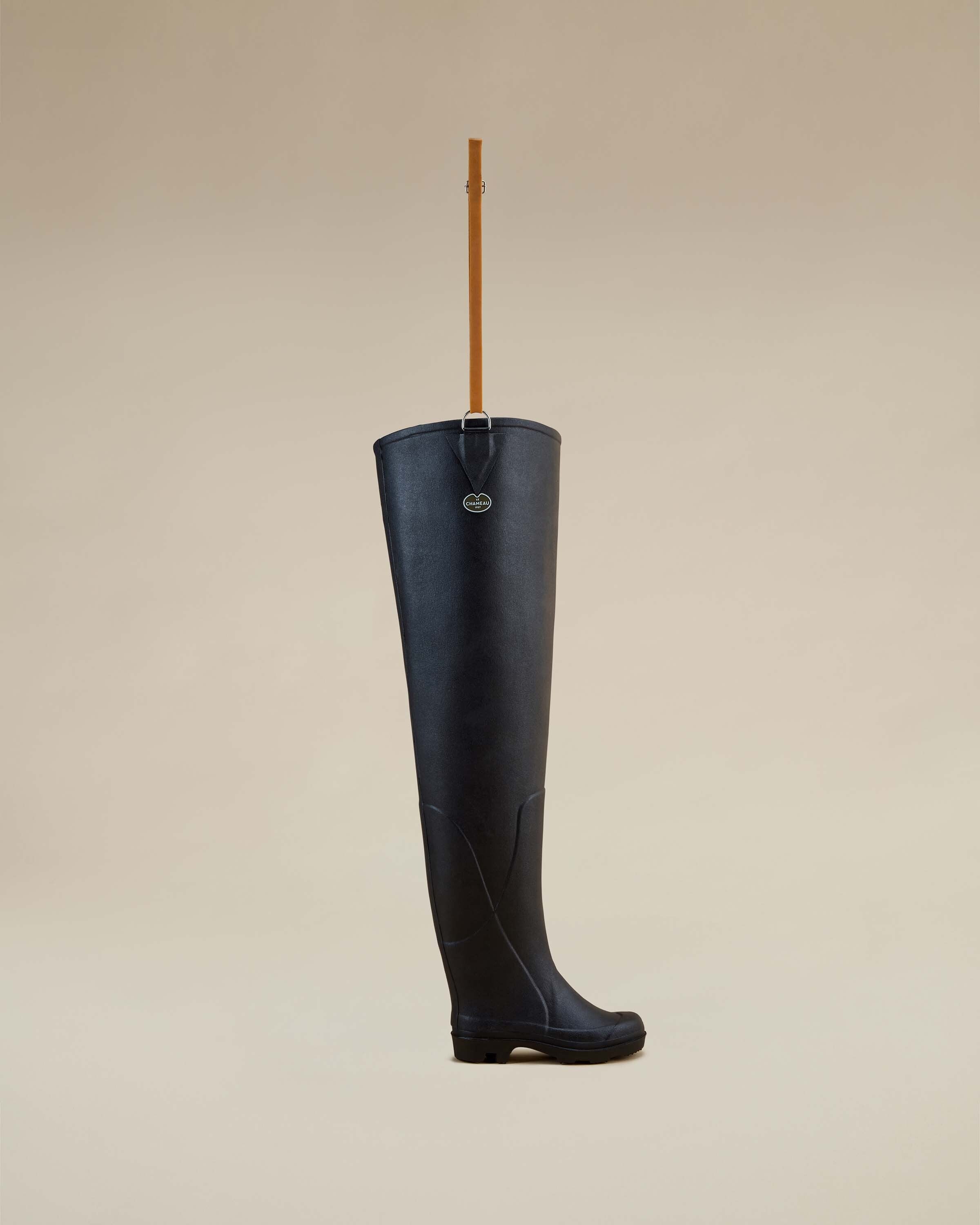Women's Océane Ponti Lined Thigh Boot Black | Le Chameau