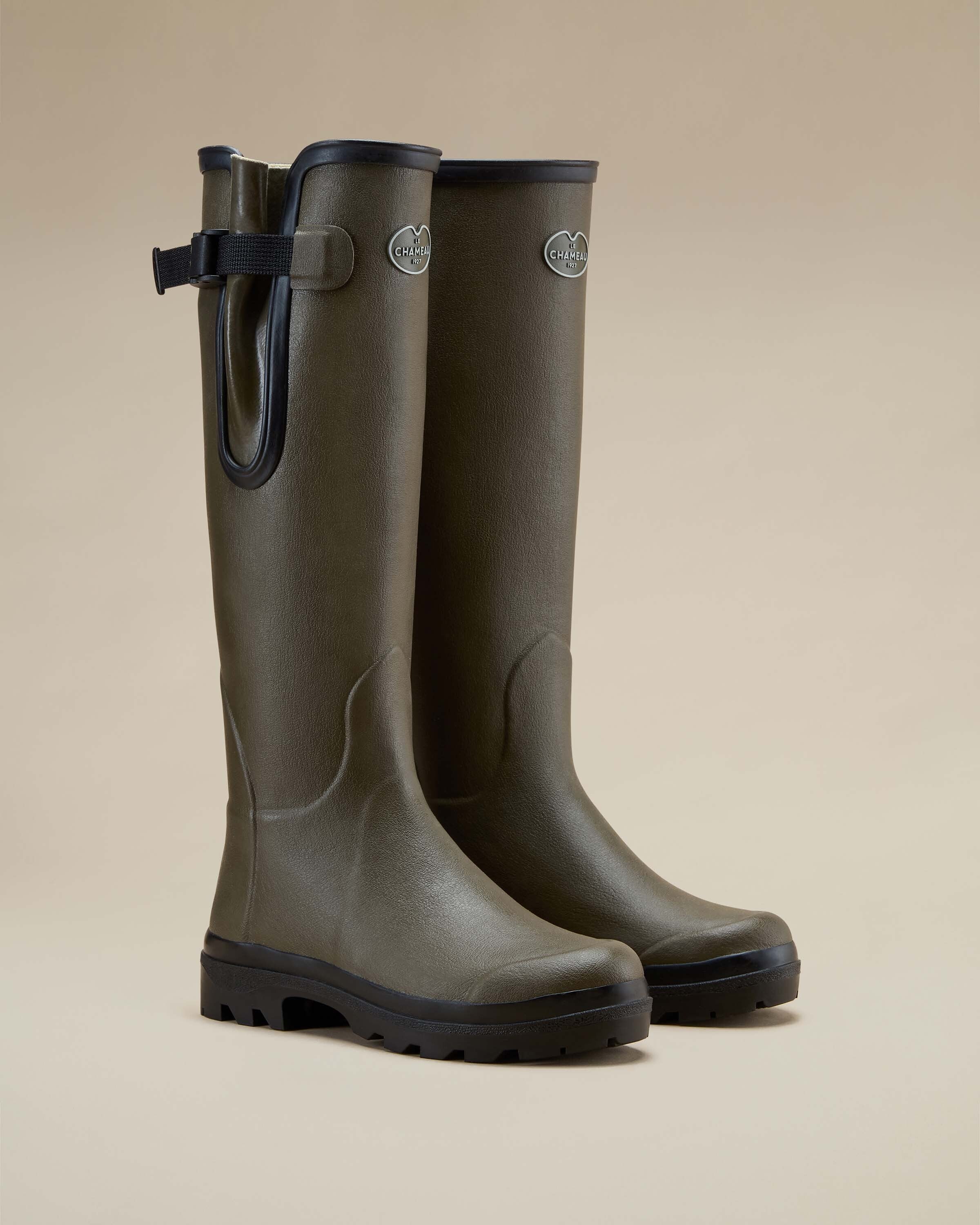 Women's Vierzon Wellington Boot Bundle - Chameau Green