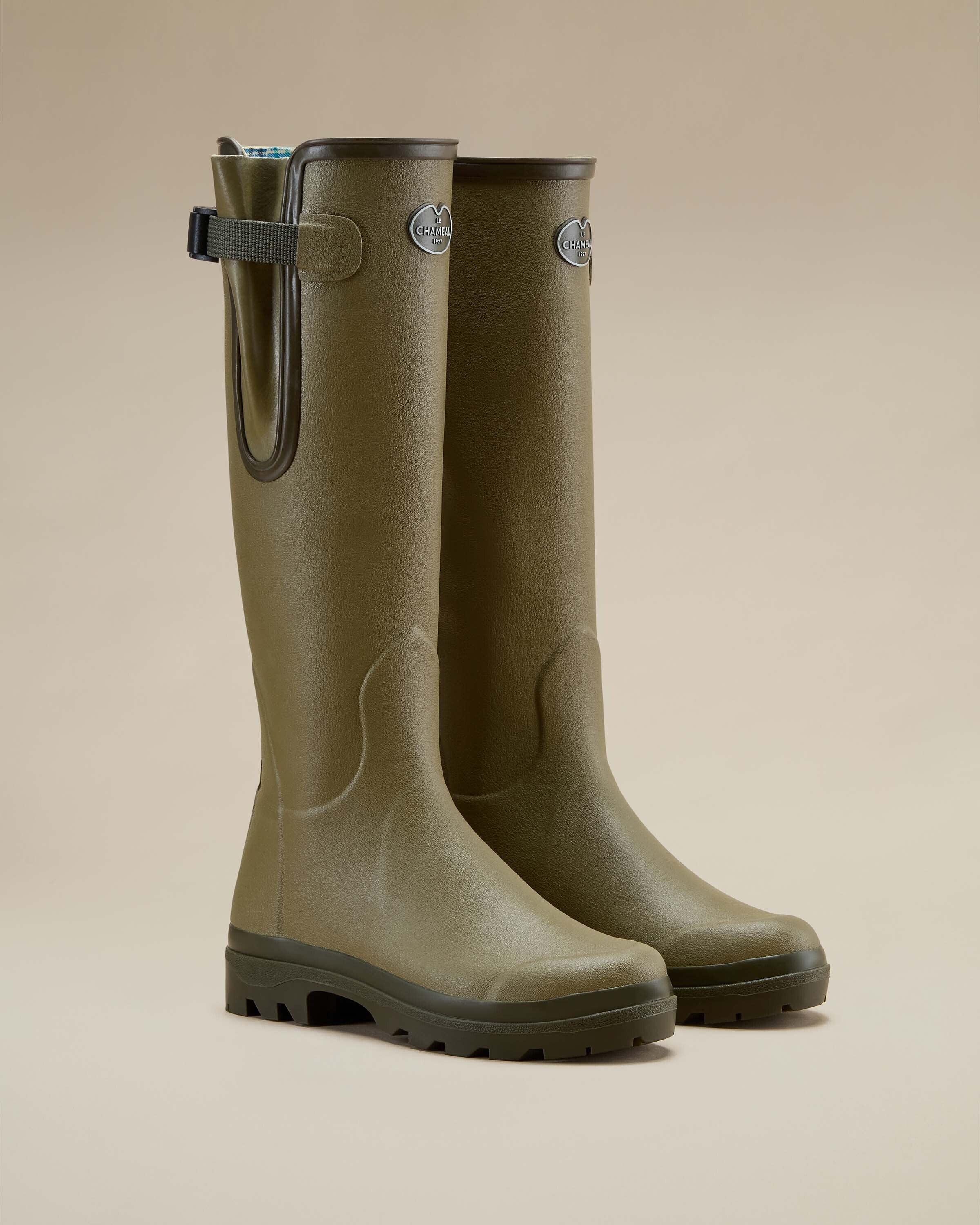 Women's Vierzon Jersey Lined Wellington Boot - Iconic Green