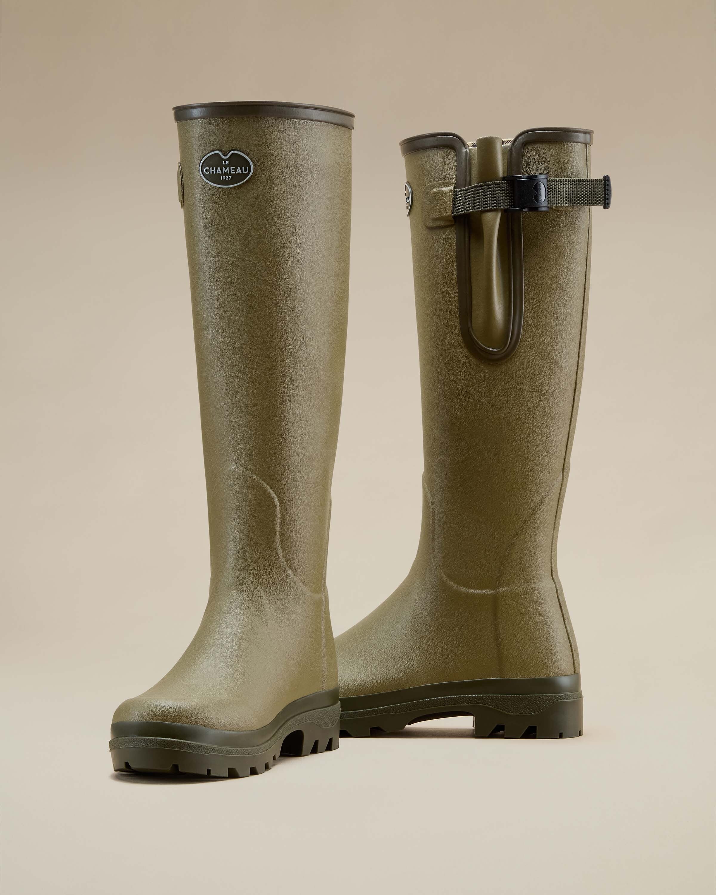 Women's Vierzon Jersey Lined Wellington Boot - Iconic Green