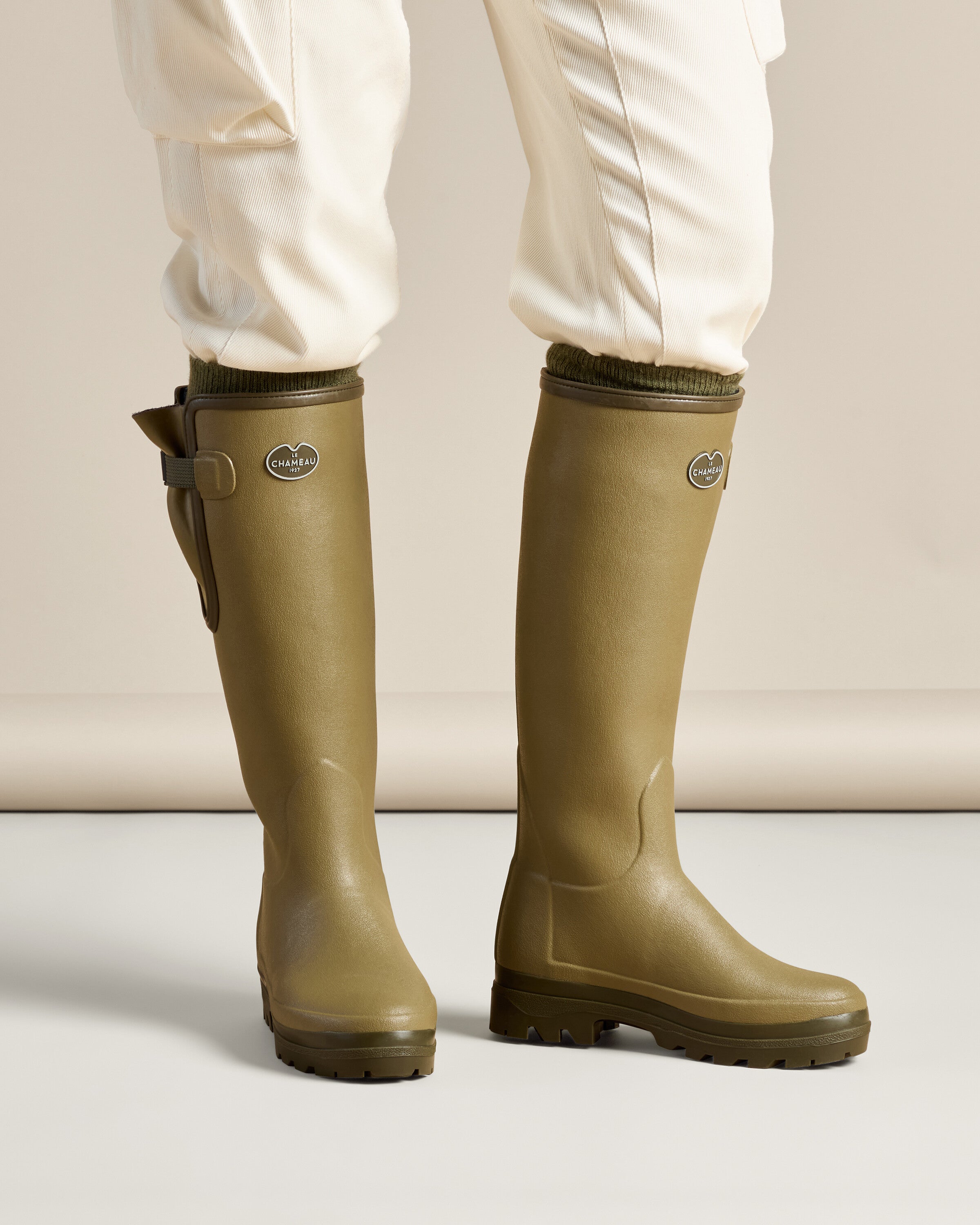 Winter Boots Ladies Zip Up Wellies Cotswold Chase Womens Stable