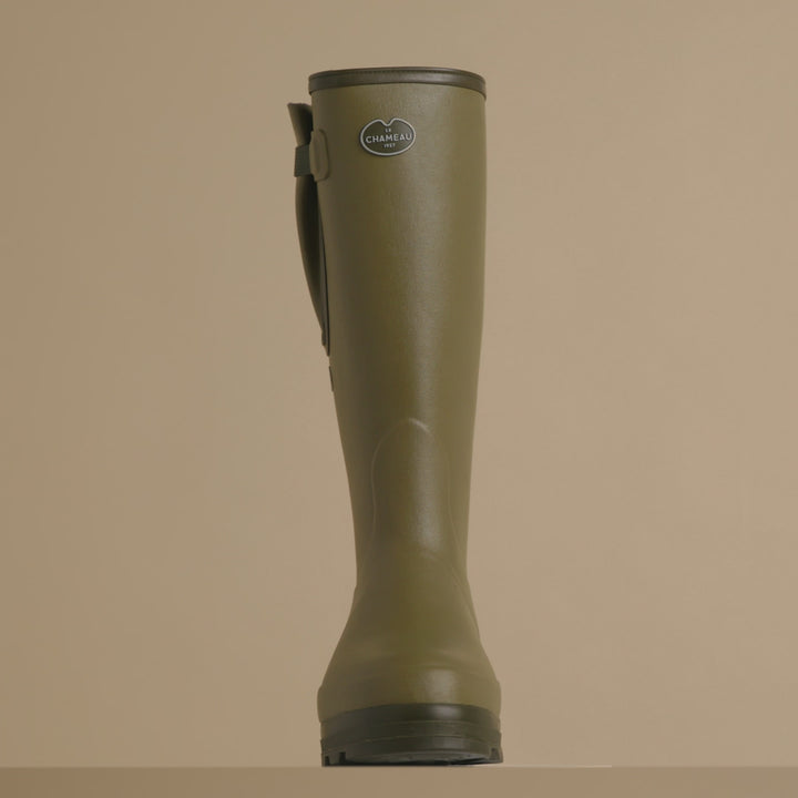 Men's Vierzonord Neoprene Lined Wellington Boot - Iconic Green