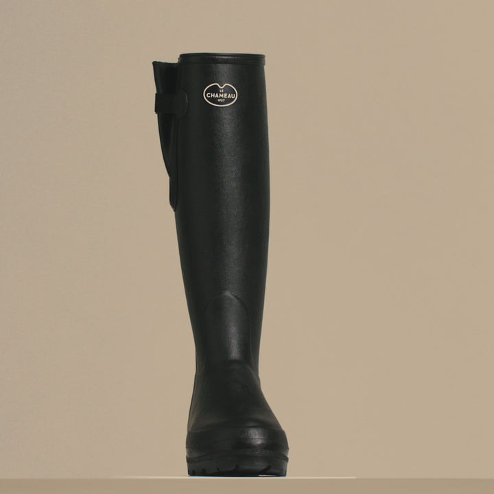 Bottes Vierzon pour femmes doublées jersey - Noires