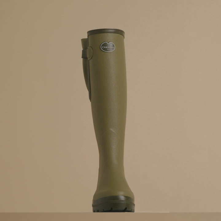 Women's Vierzon Jersey Lined Wellington Boot - Iconic Green